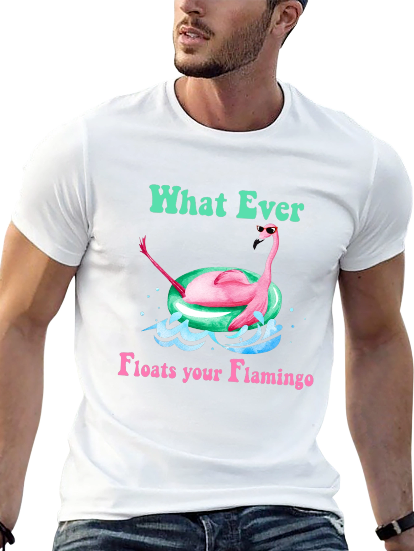 What Ever Floats Your Flamingo T-Shirt