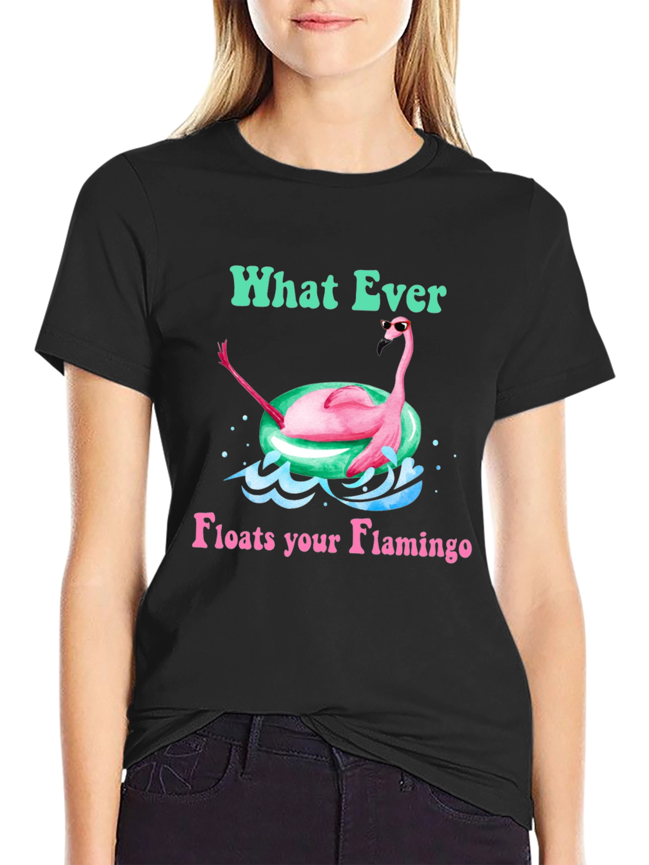 What Ever Floats Your Flamingo T-Shirt