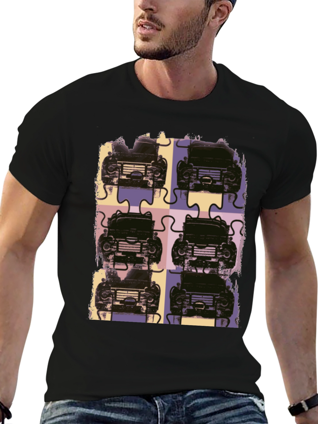 Retro Car Puzzle T-Shirt