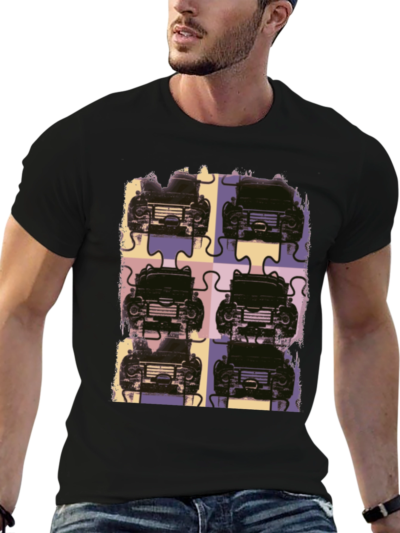 Retro Car Puzzle T-Shirt