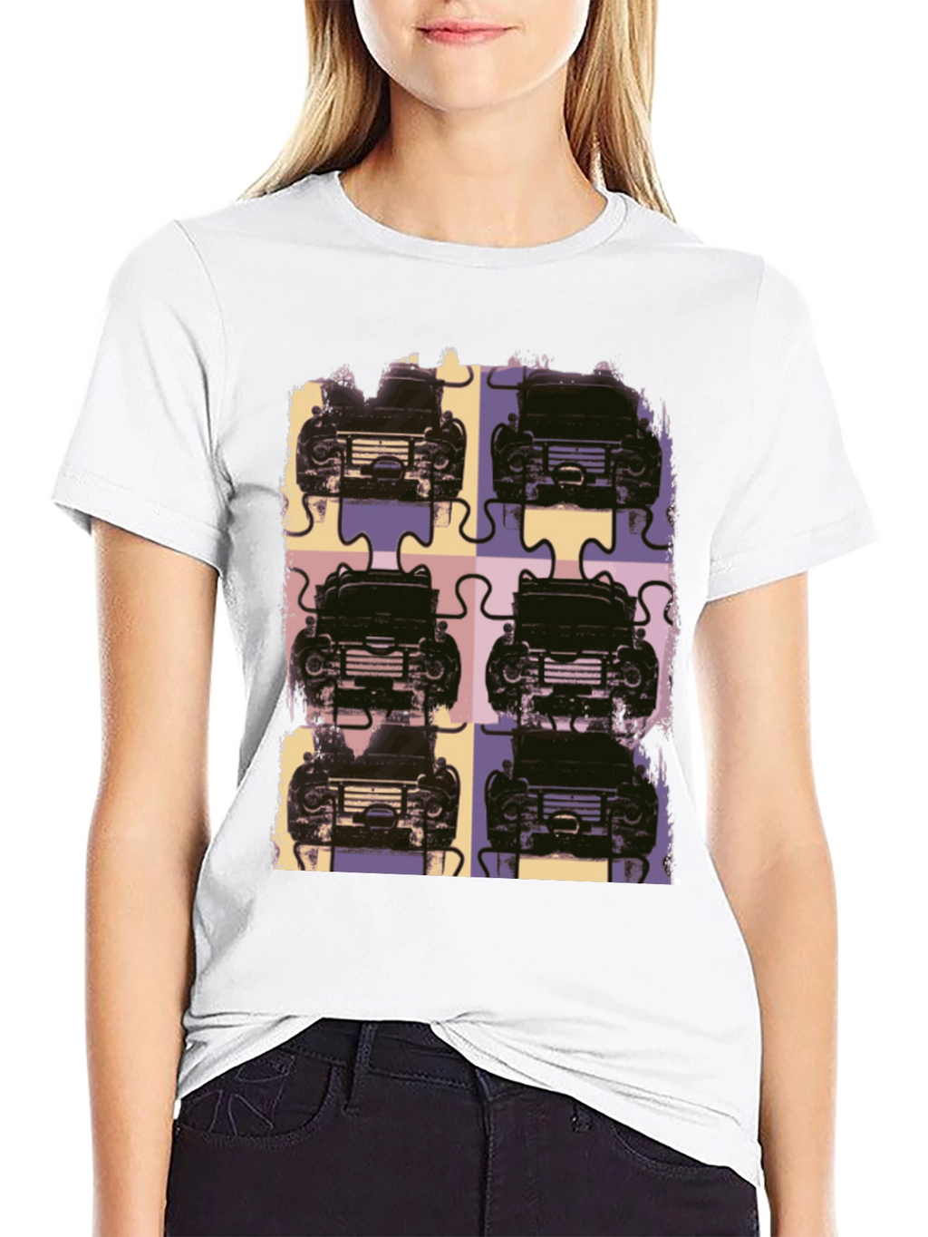 Retro Car Puzzle T-Shirt