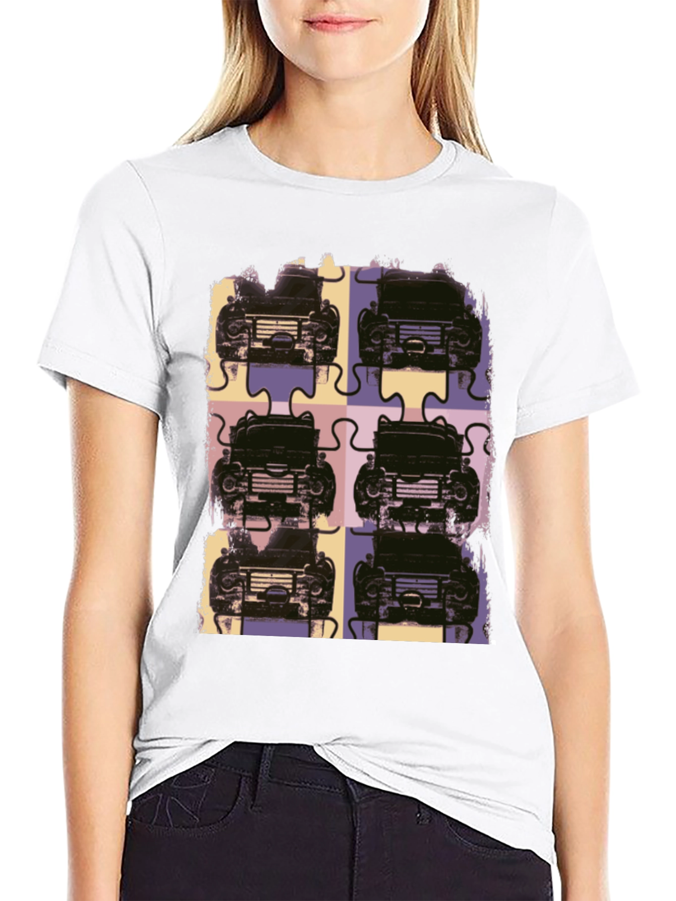 Retro Car Puzzle T-Shirt