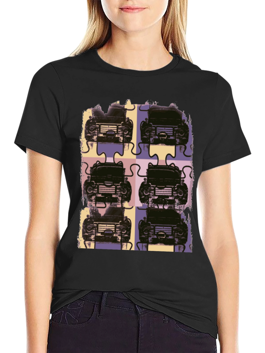 Retro Car Puzzle T-Shirt