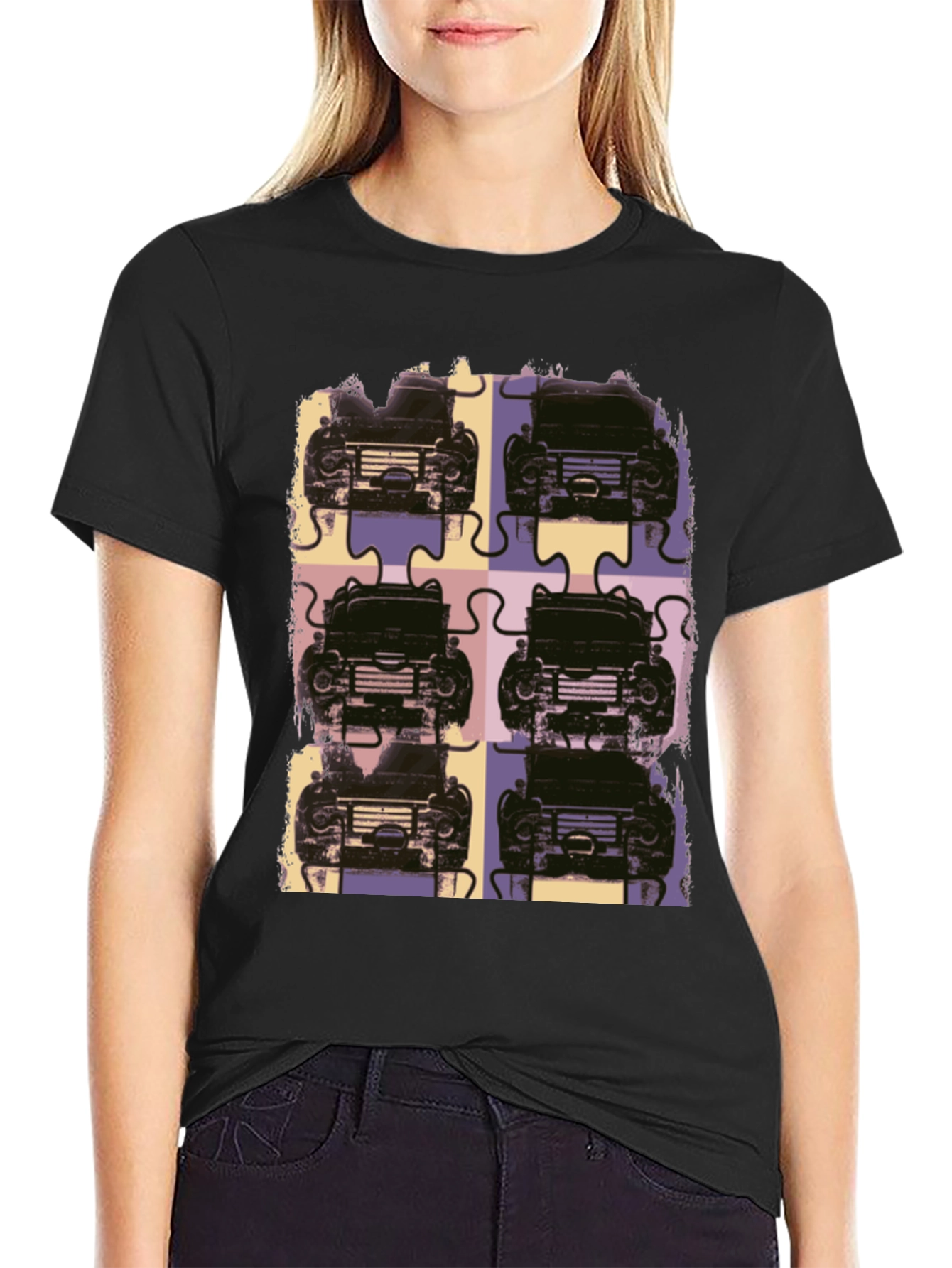Retro Car Puzzle T-Shirt