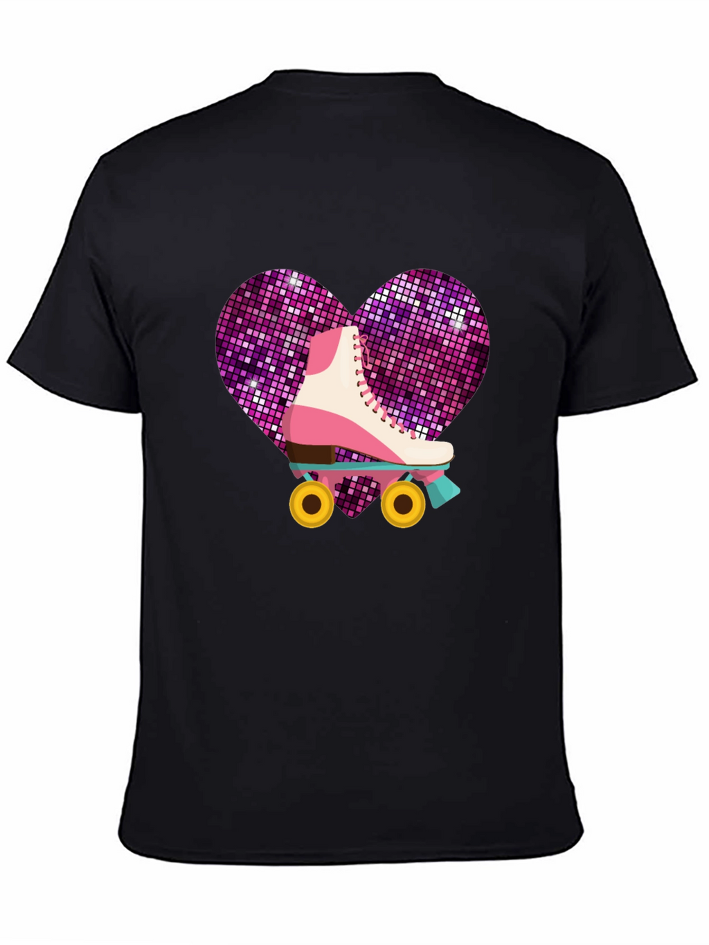 Retro Roller Skate Heart T-Shirt