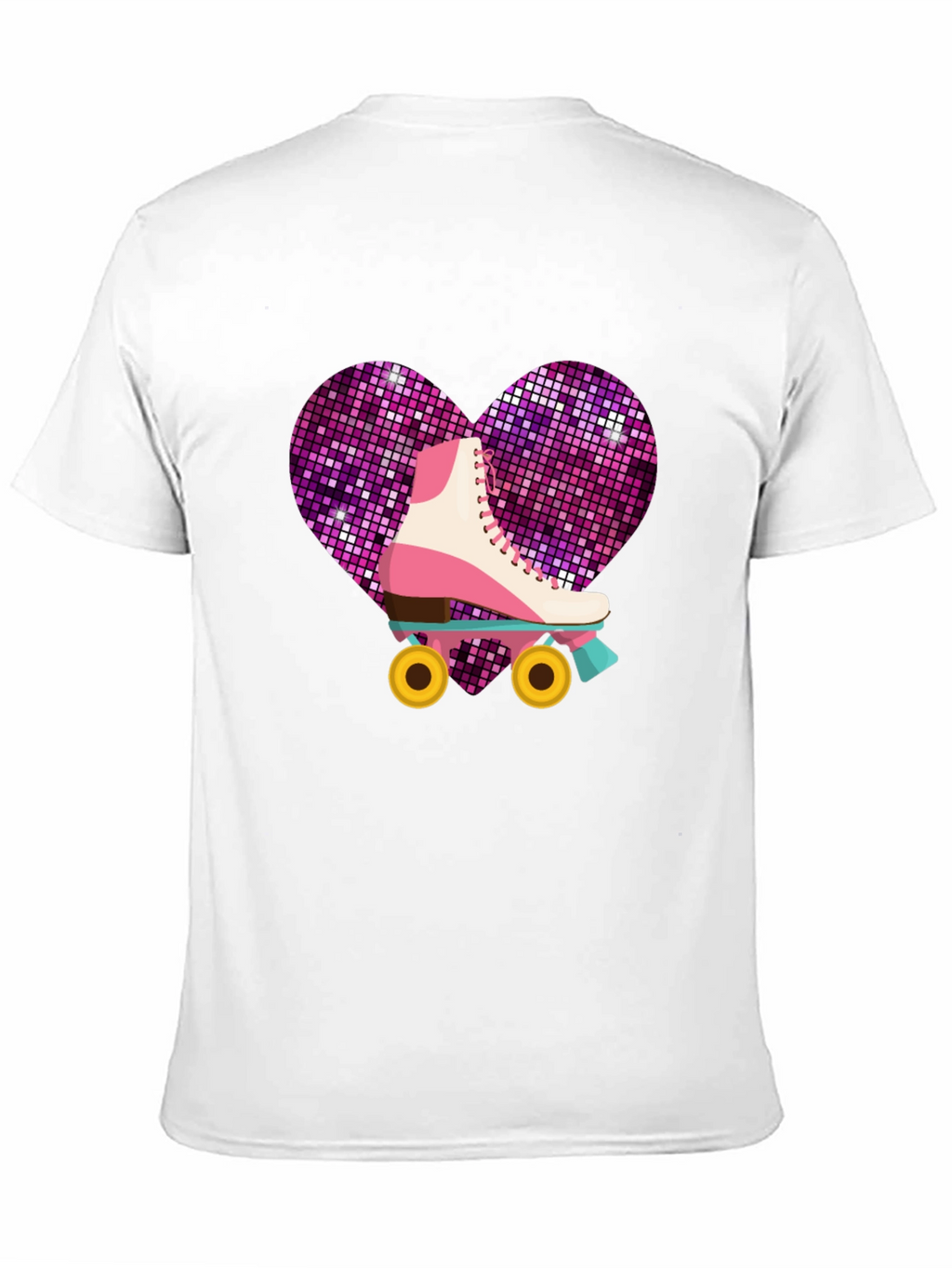 Retro Roller Skate Heart T-Shirt