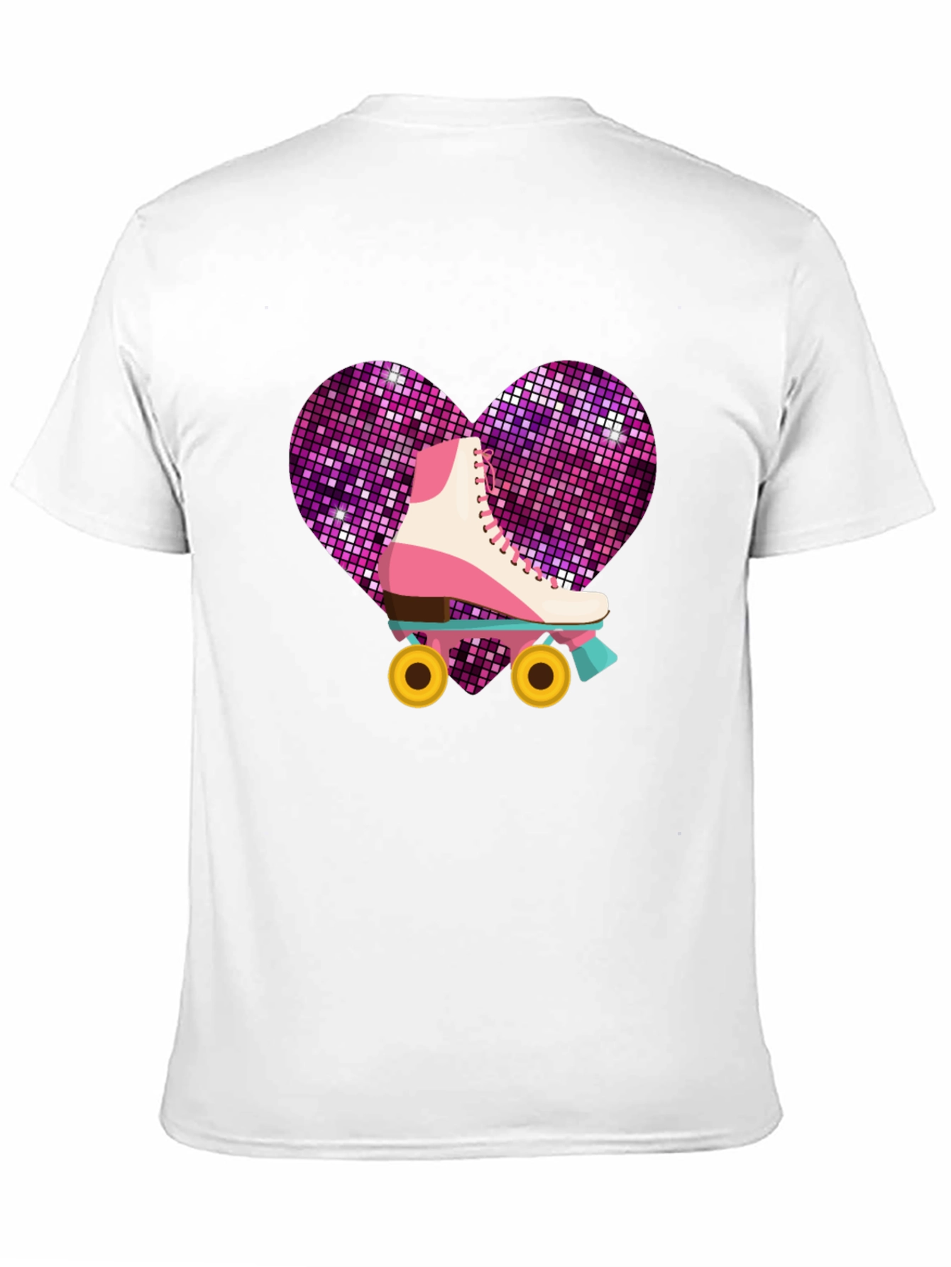 Retro Roller Skate Heart T-Shirt