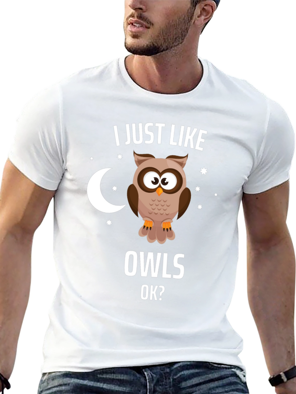 I Just Like Owls OK? Graphic T-Shirt