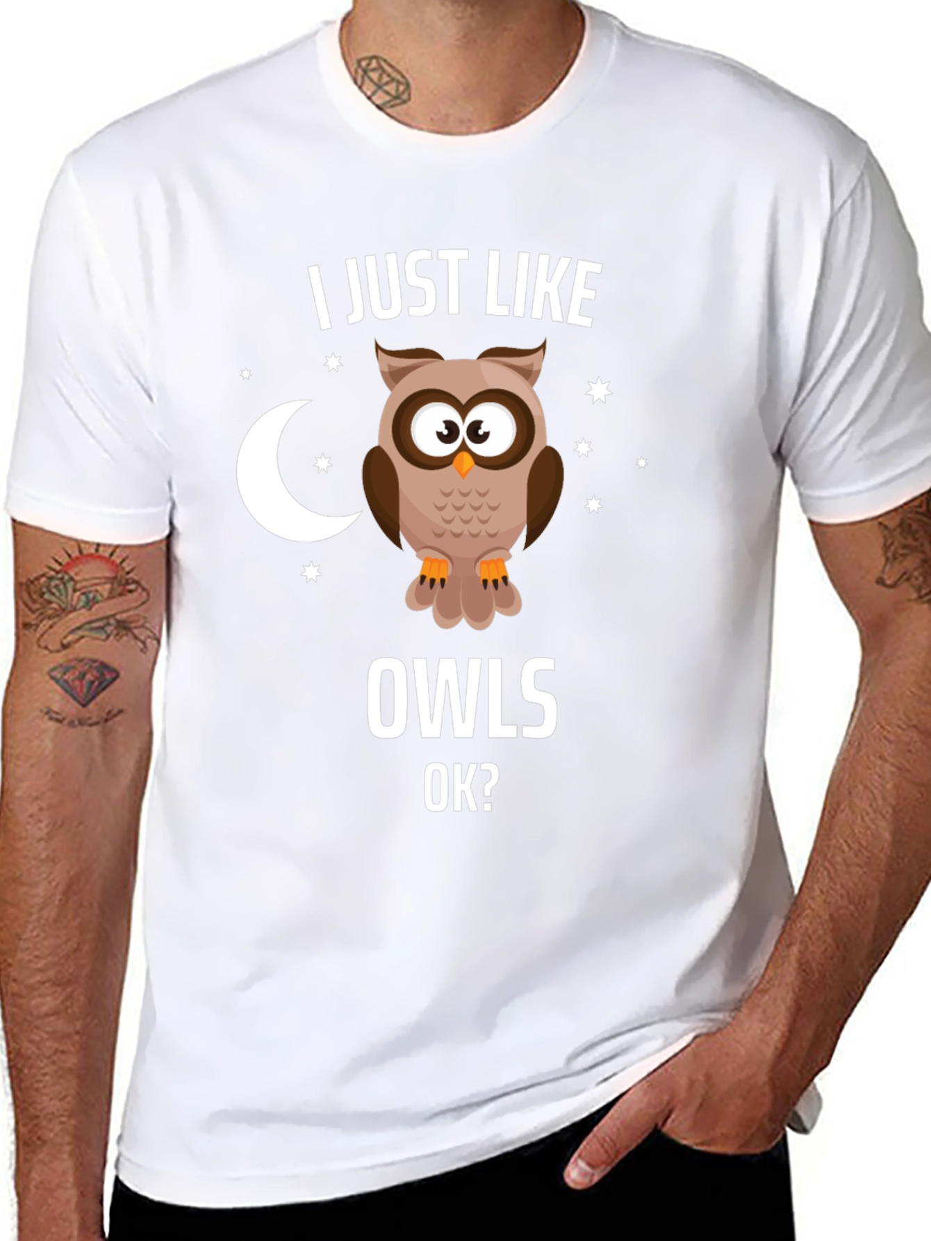 I Just Like Owls OK? Graphic T-Shirt