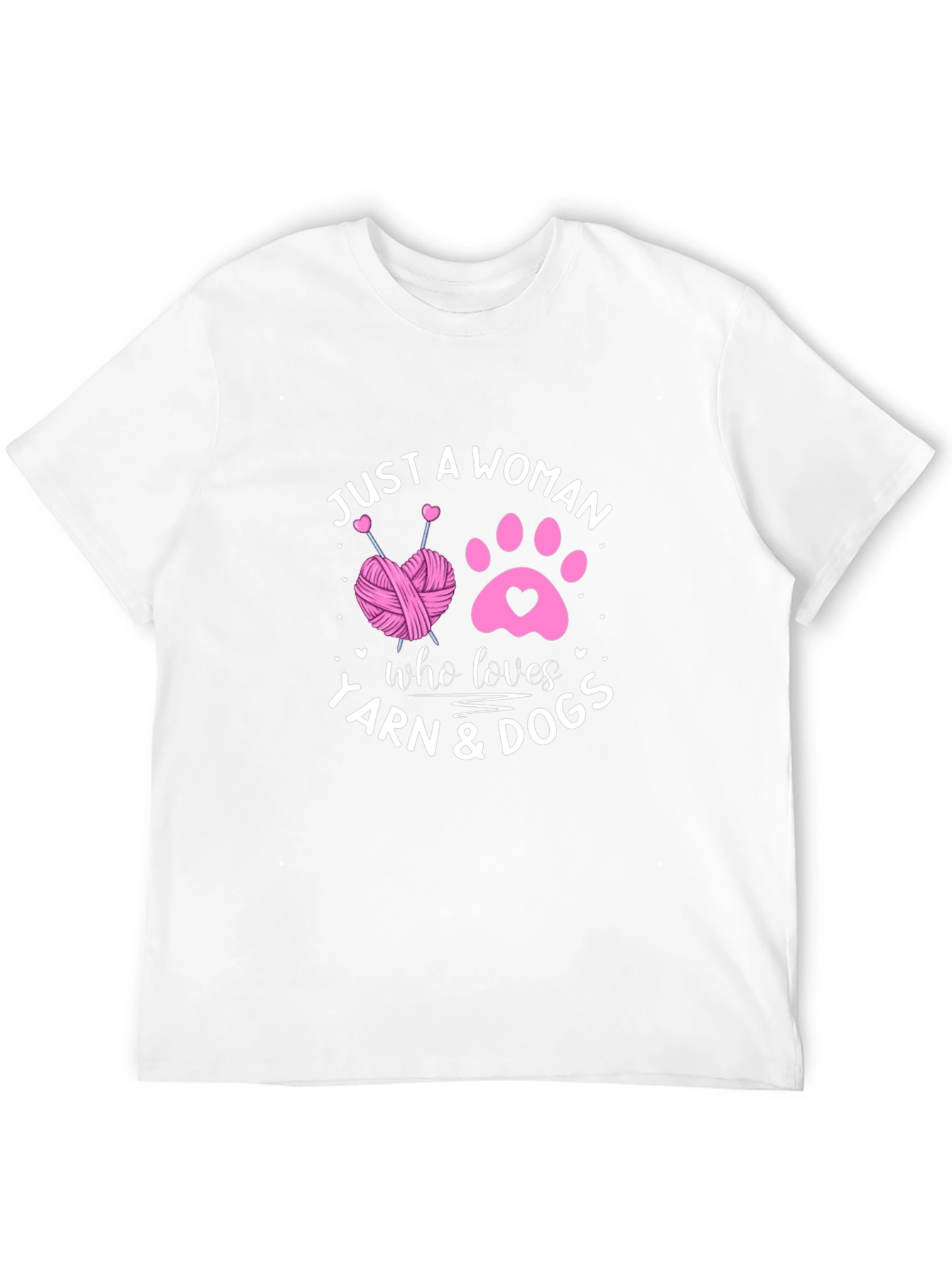 Just A Woman Who Loves Yarn & Dogs T-Shirt