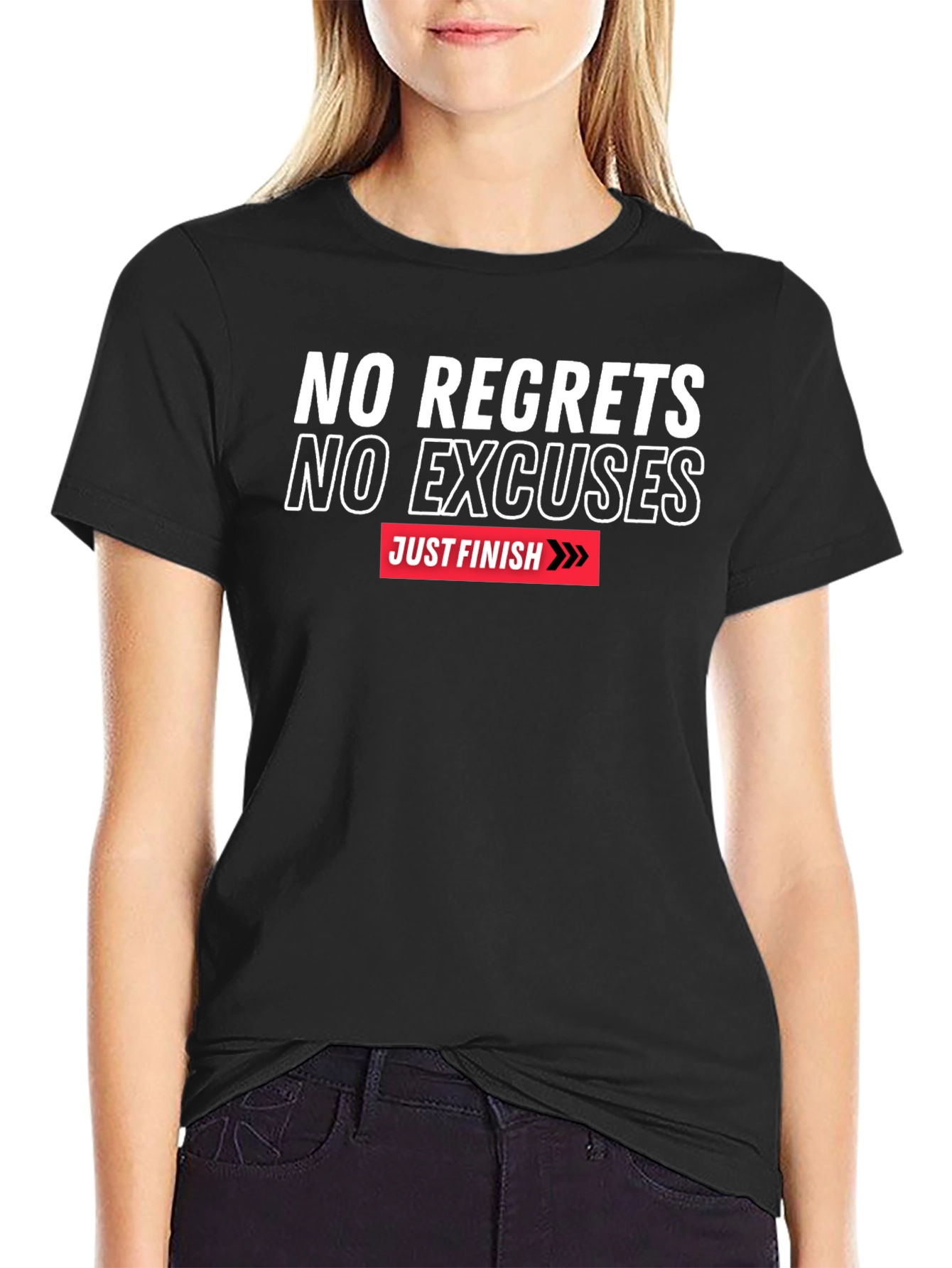 Motivational T-Shirt - No Regrets No Excuses