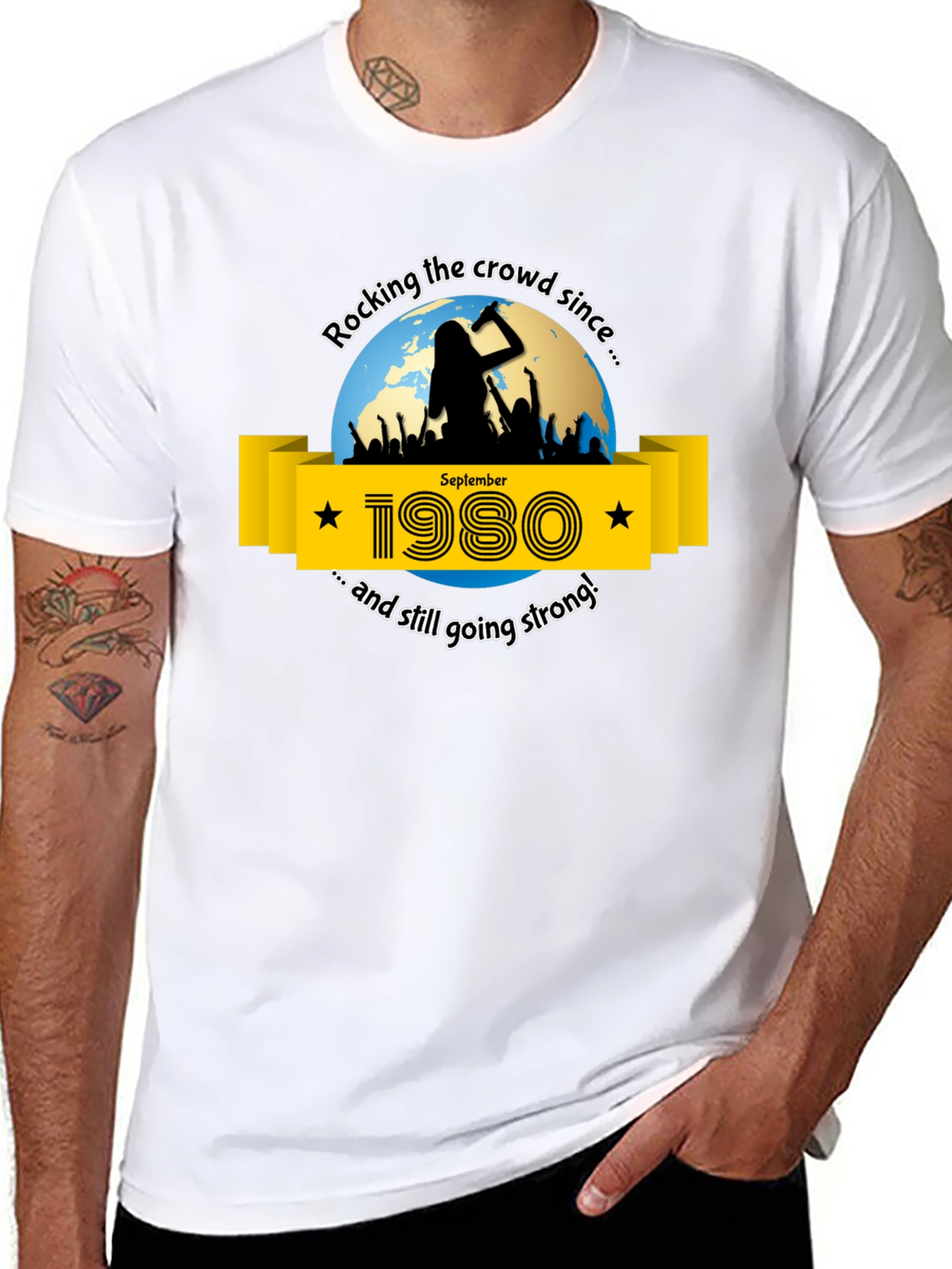 Rocking Since 1980 Black T-Shirt