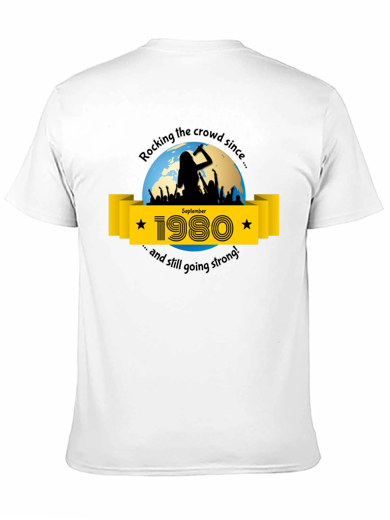 Rocking Since 1980 Black T-Shirt