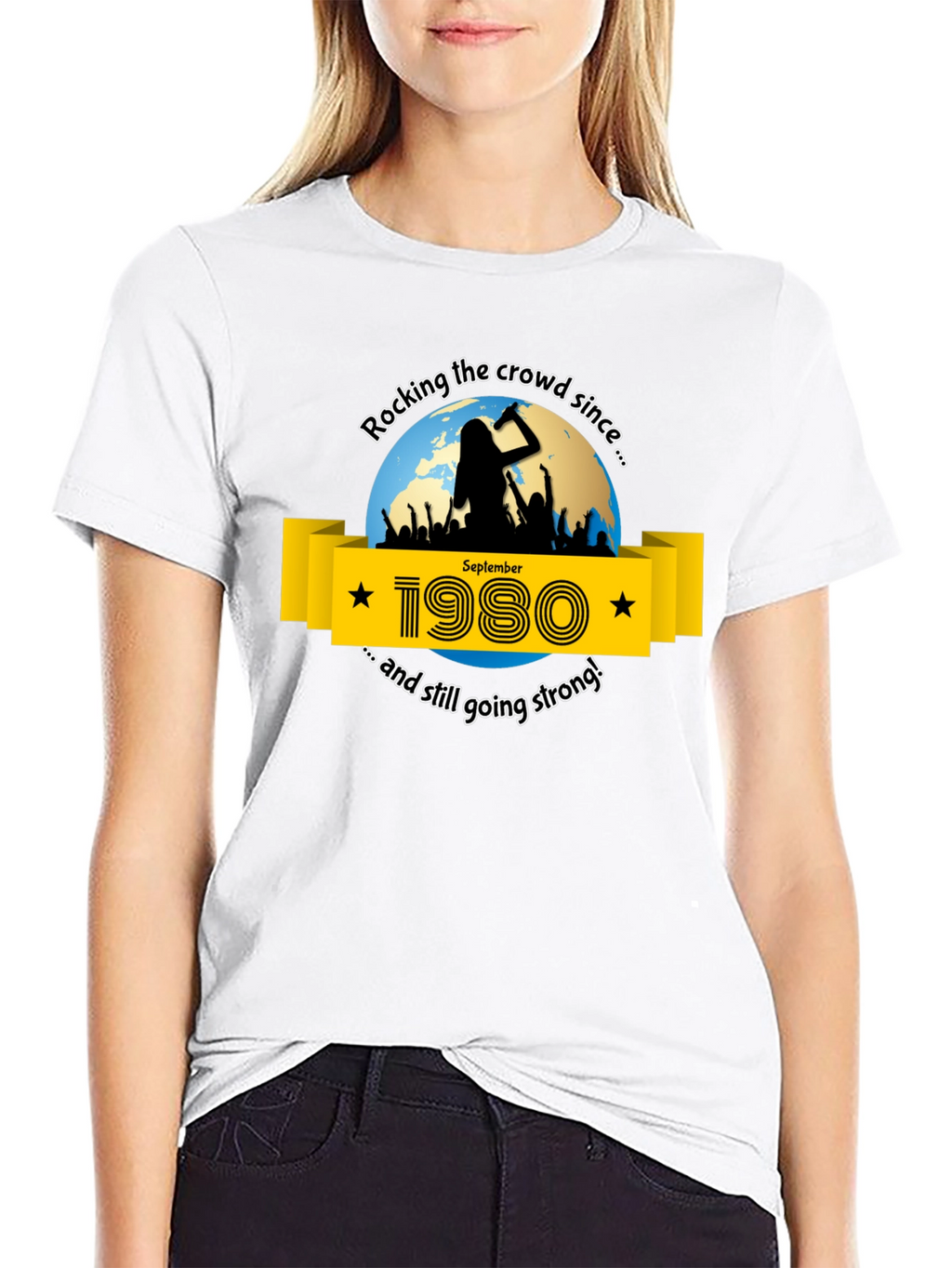 Rocking Since 1980 Black T-Shirt