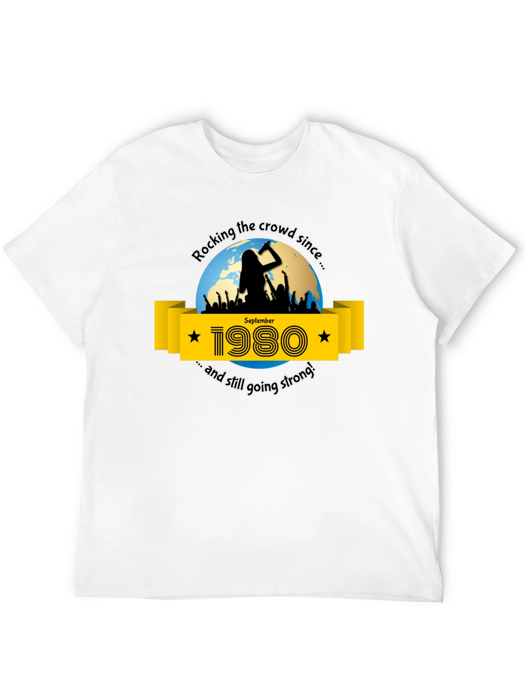 Rocking Since 1980 Black T-Shirt
