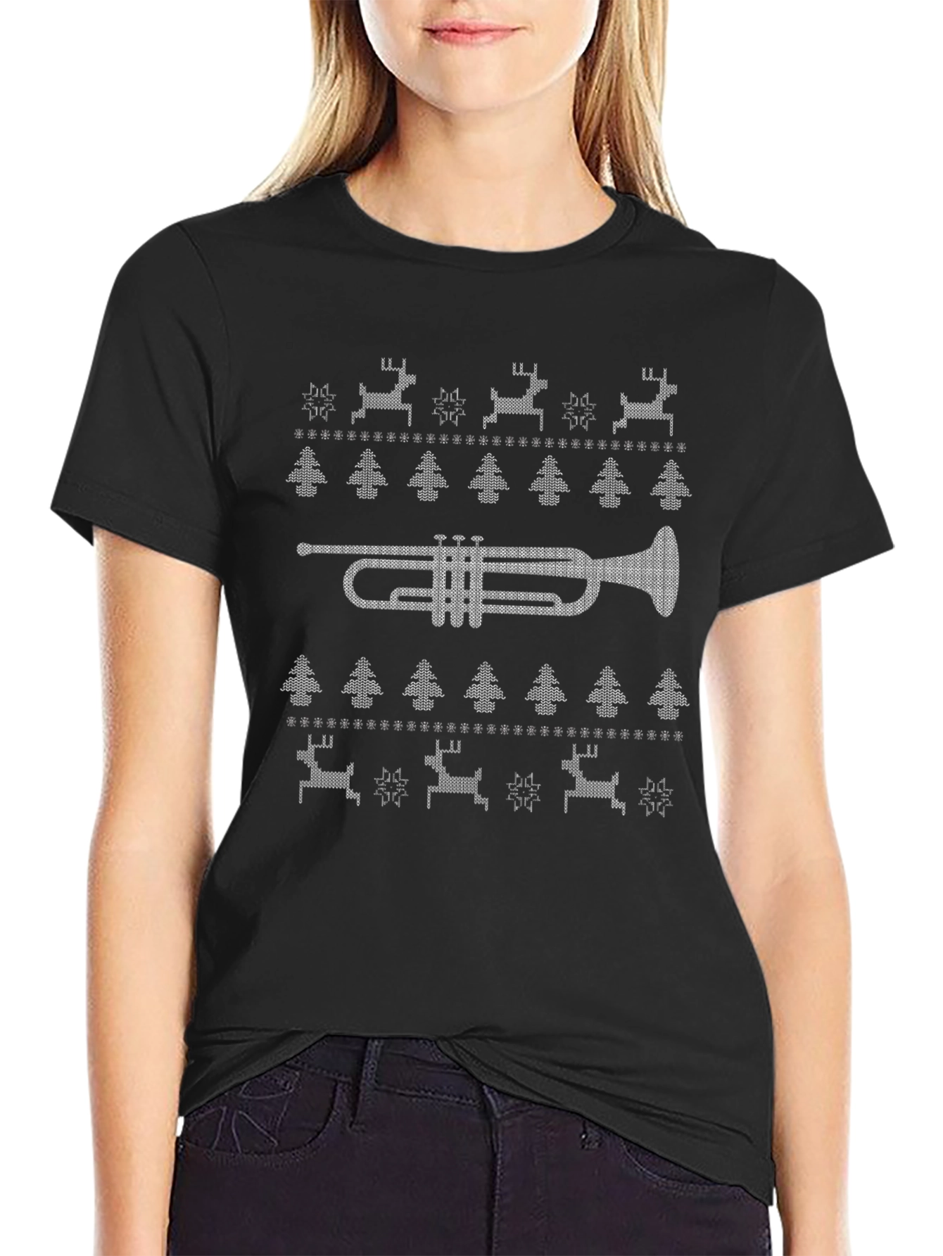 Ugly Christmas Trumpet T-Shirt