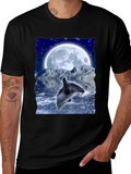 Dolphin Moon Graphic Tee