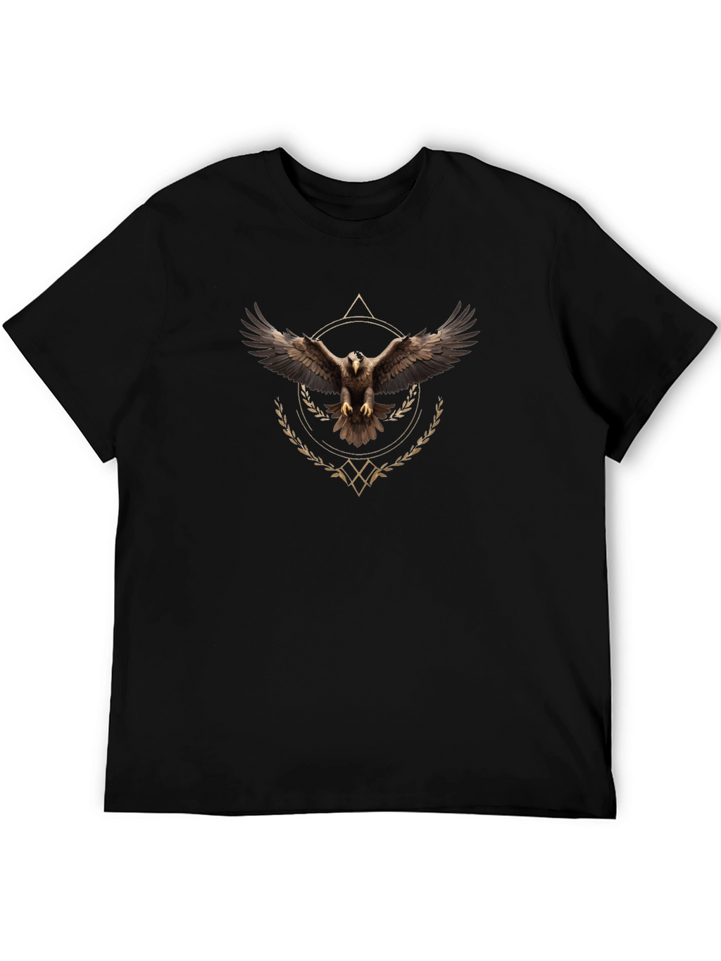 Eagle Graphic Tee - Black Cotton Blend
