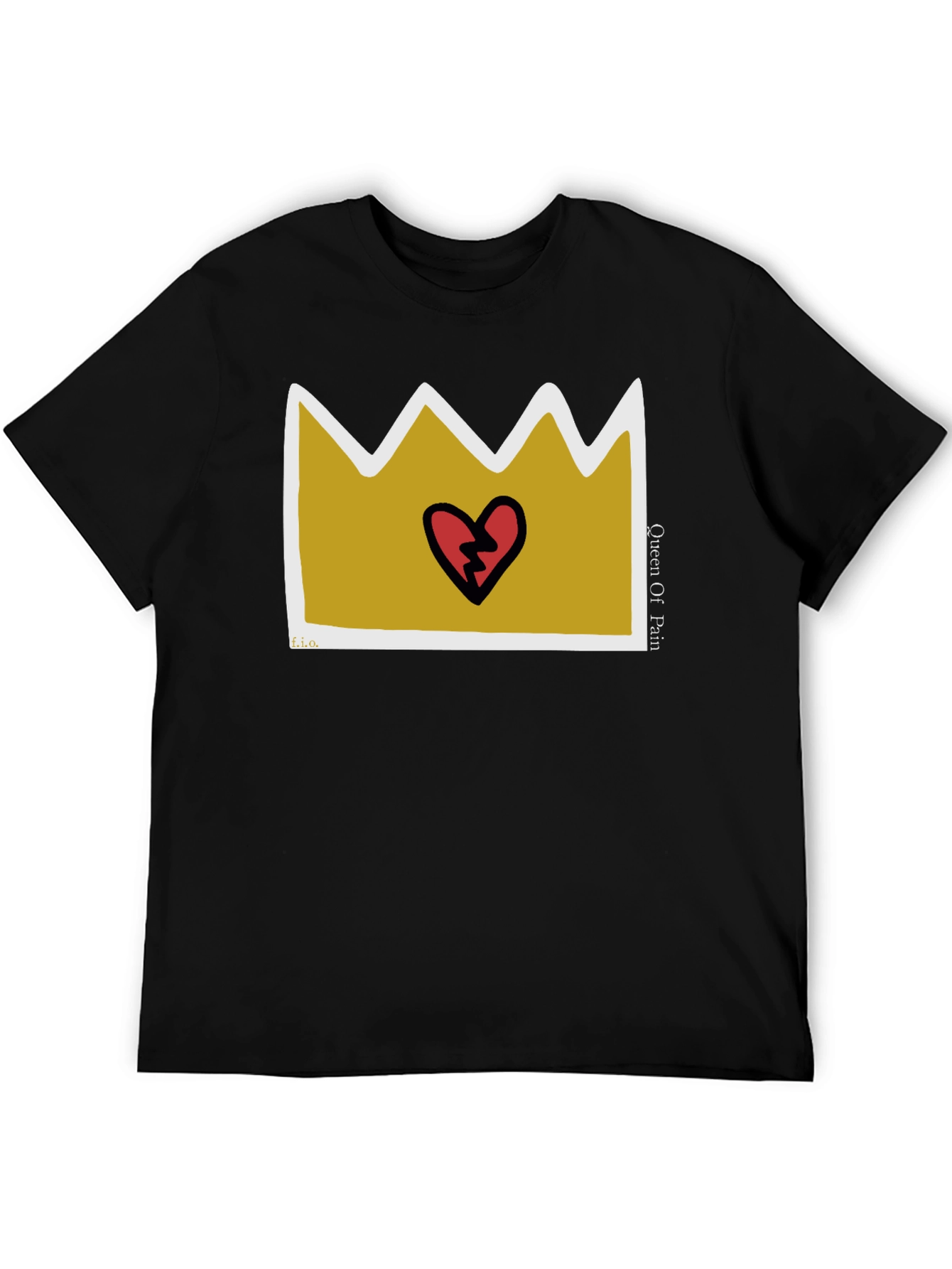 Queen Of Pain Graphic Tee - Black Casual T-Shirt