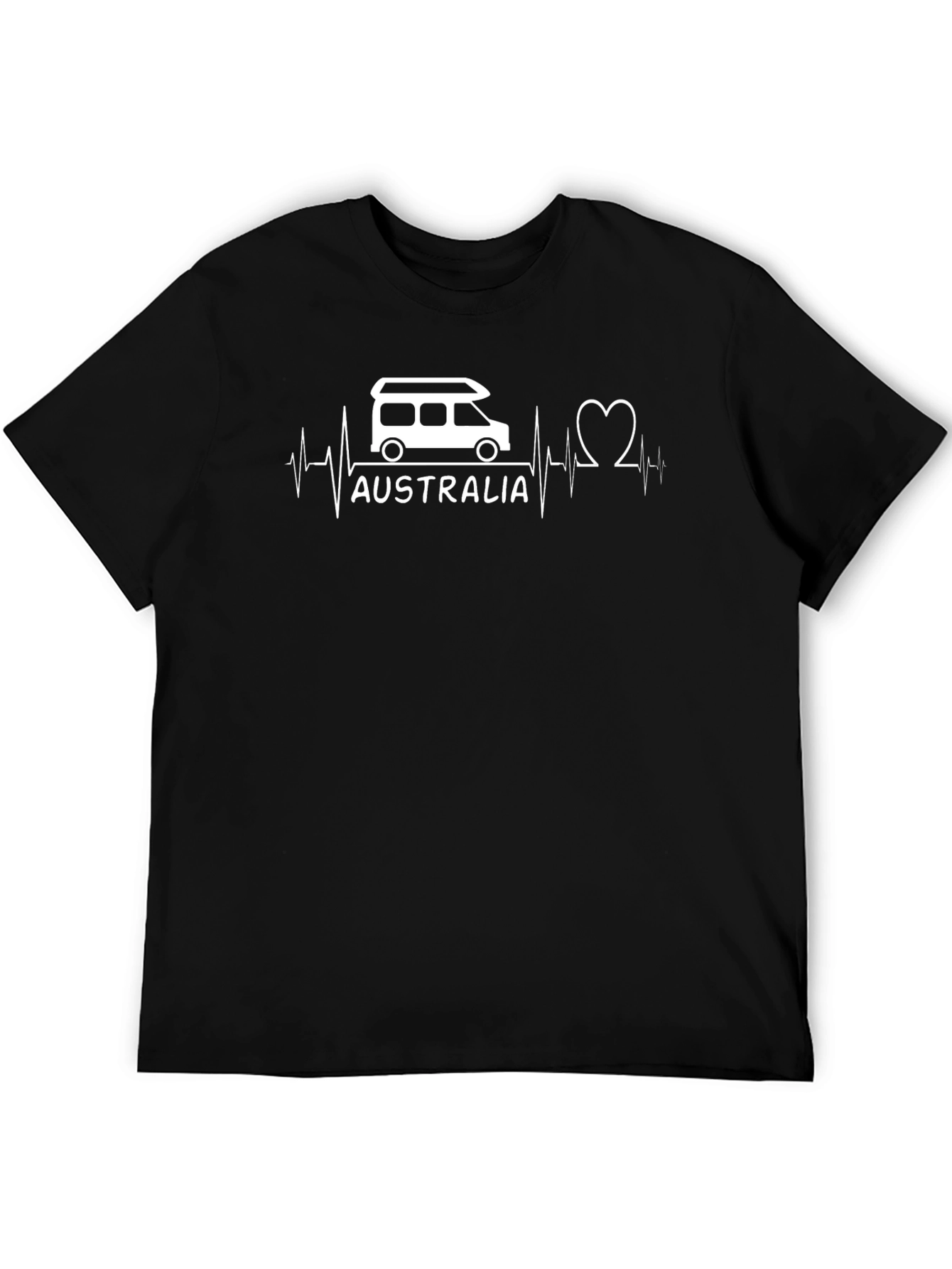 Australia Heartbeat T-Shirt - Camper Van Love