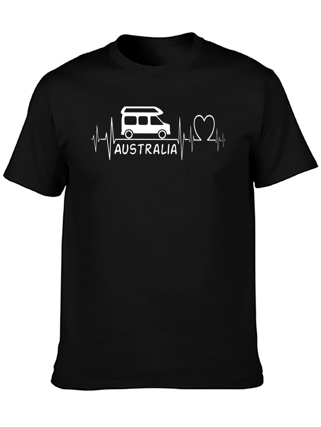 Australia Heartbeat T-Shirt - Camper Van Love