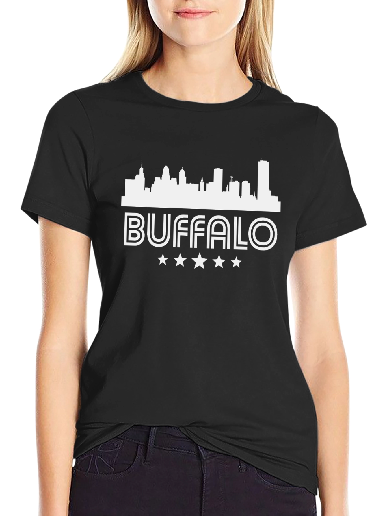Buffalo Skyline Graphic Tee - Black T-Shirt