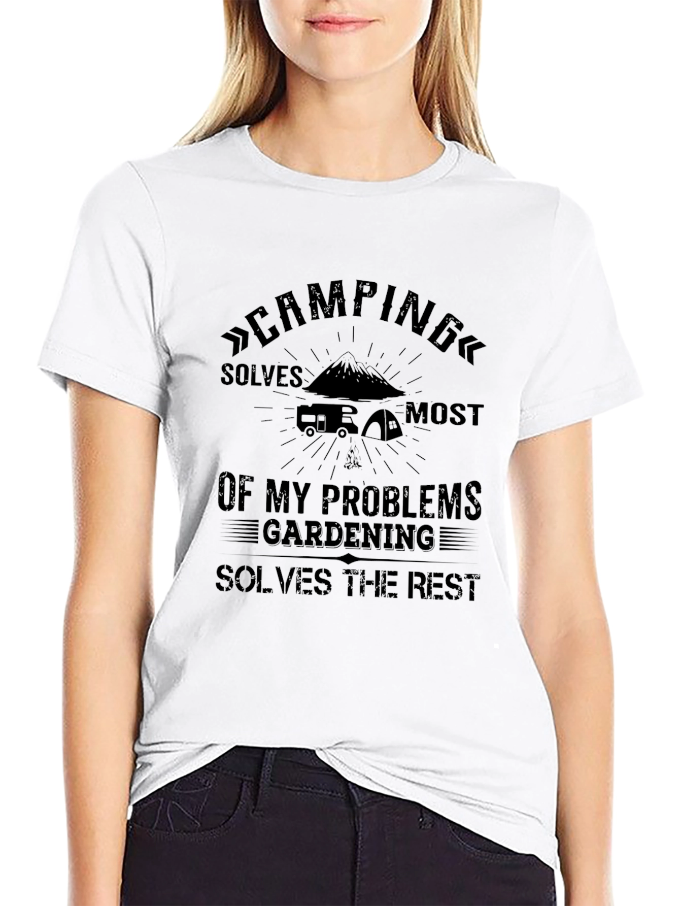 Camping & Gardening Problem Solving T-Shirt
