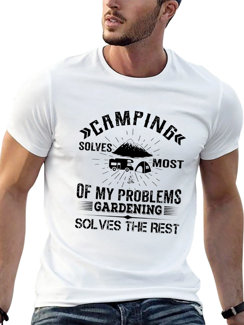 Camping & Gardening Problem Solving T-Shirt