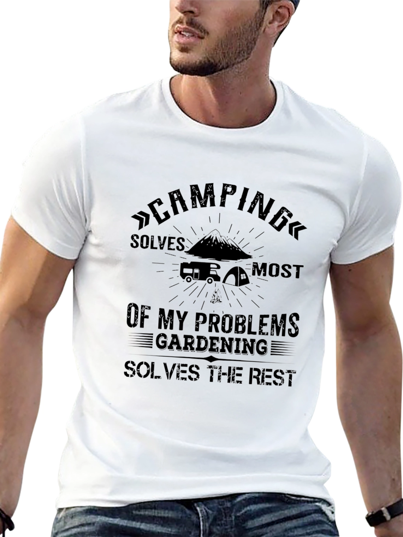 Camping & Gardening Problem Solving T-Shirt