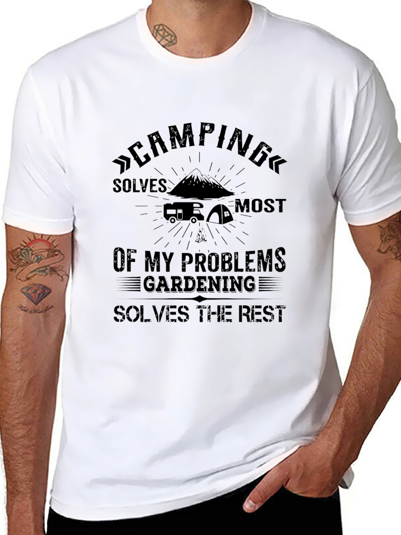 Camping & Gardening Problem Solving T-Shirt