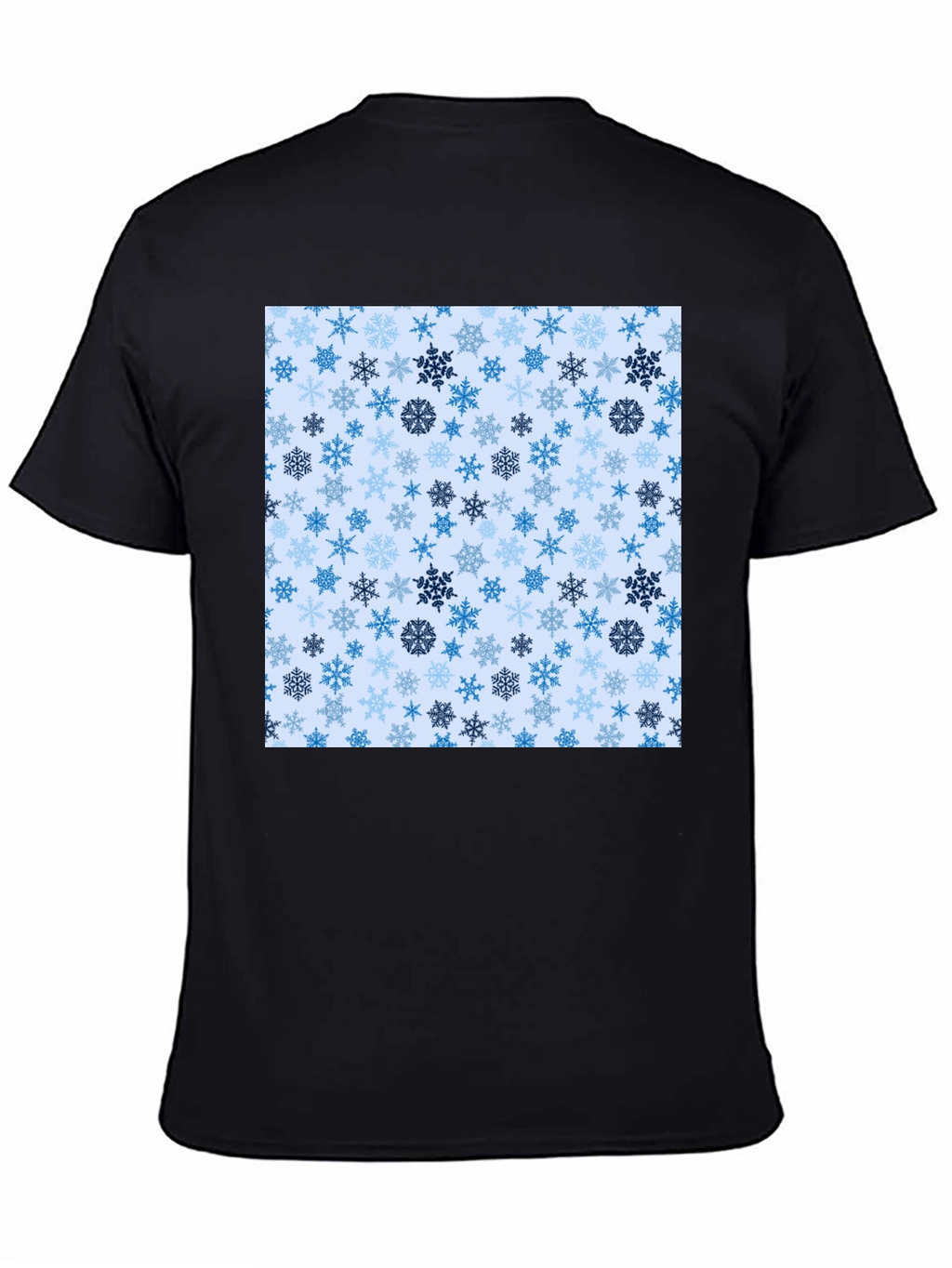 Snowflake Pattern Crew Neck T-Shirt