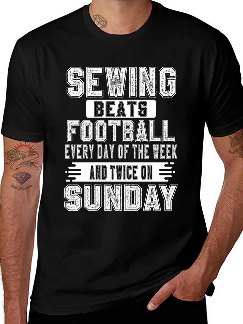 Sewing Beats Football T-Shirt - Sunday Special!