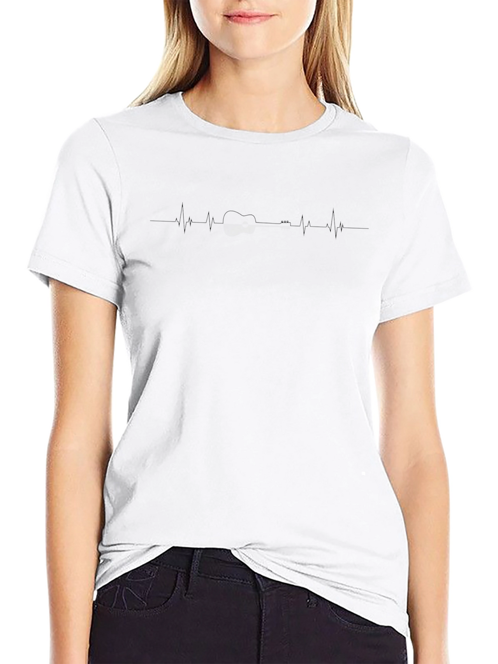 Heartbeat Guitar T-Shirt - Musicians Style