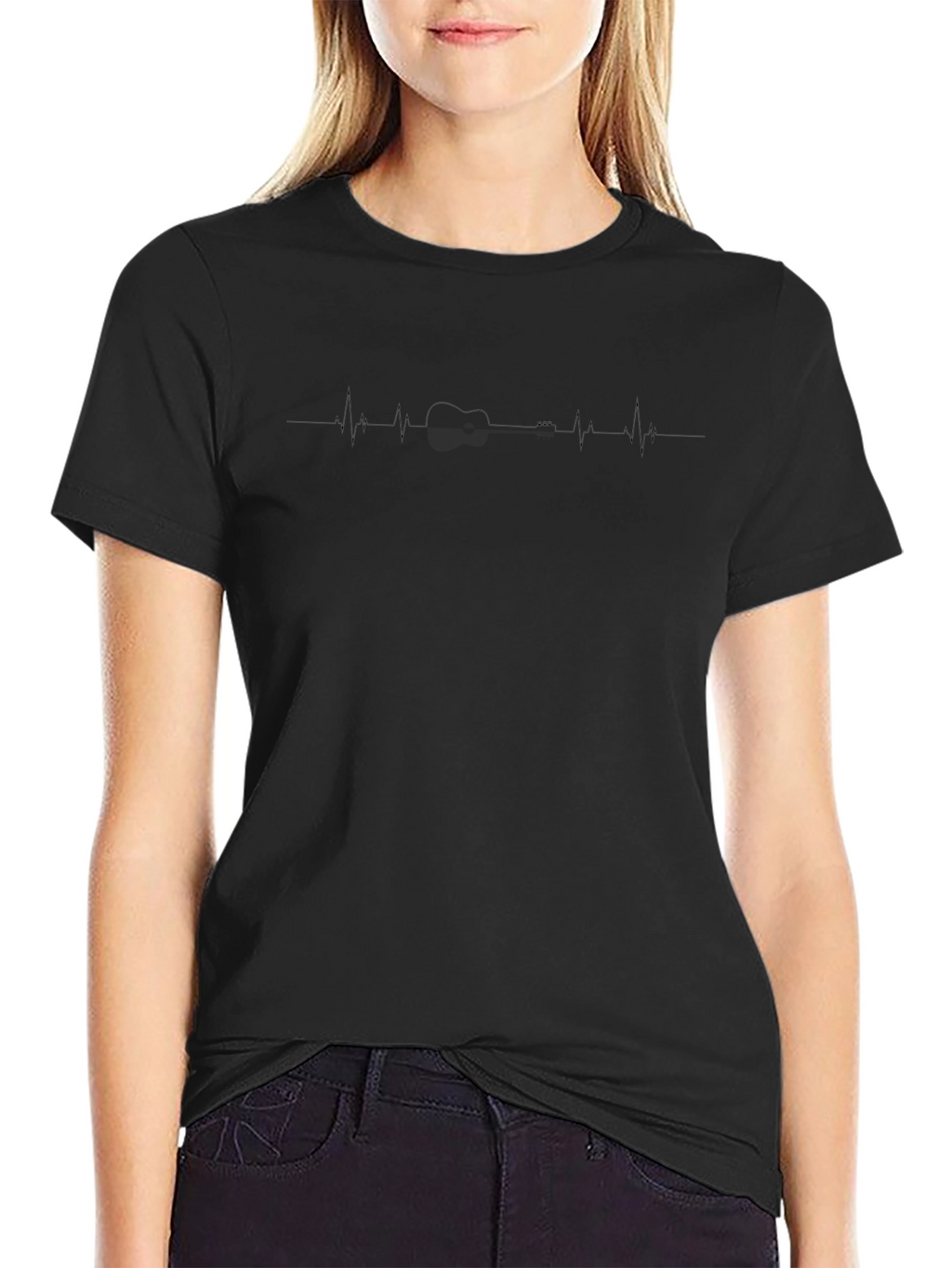 Heartbeat Guitar T-Shirt - Musicians Style