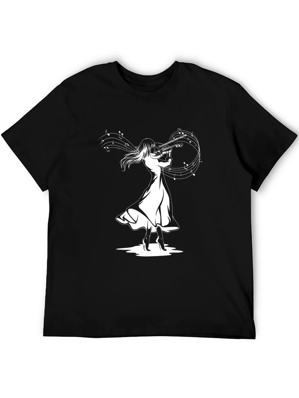 Musical Flute Player Graphic Tee