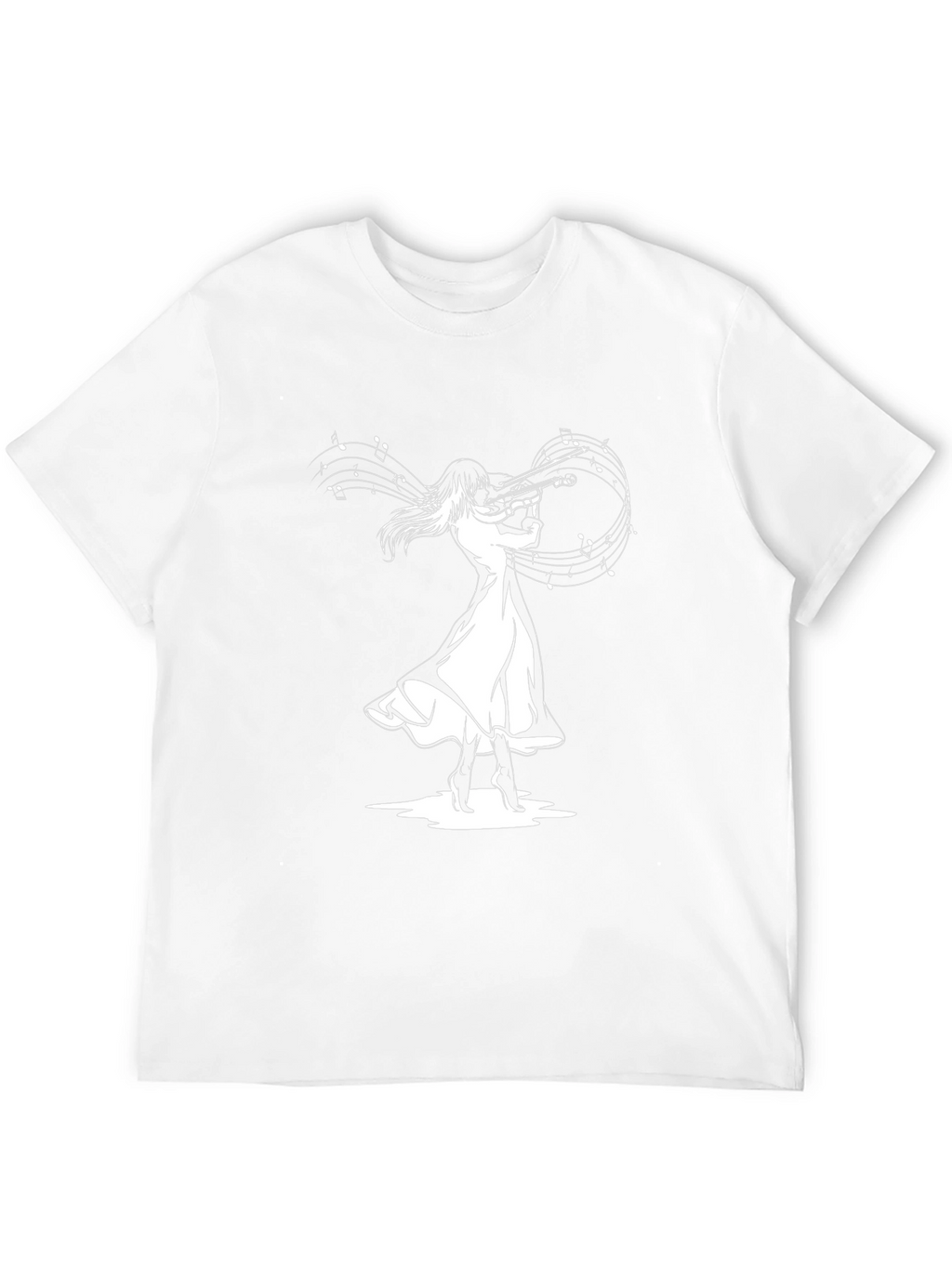 Musical Flute Player Graphic Tee