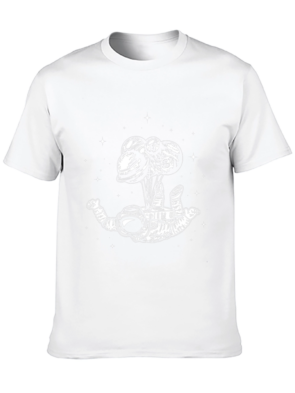 Astronaut Planets T-Shirt - Mens Graphic Tee