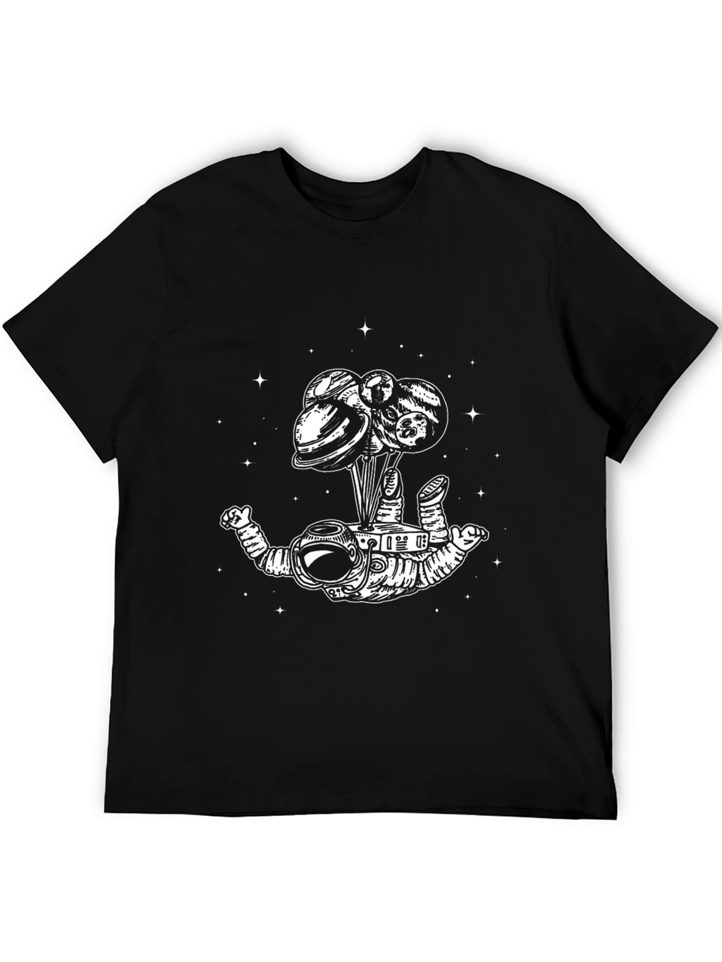 Astronaut Planets T-Shirt - Mens Graphic Tee
