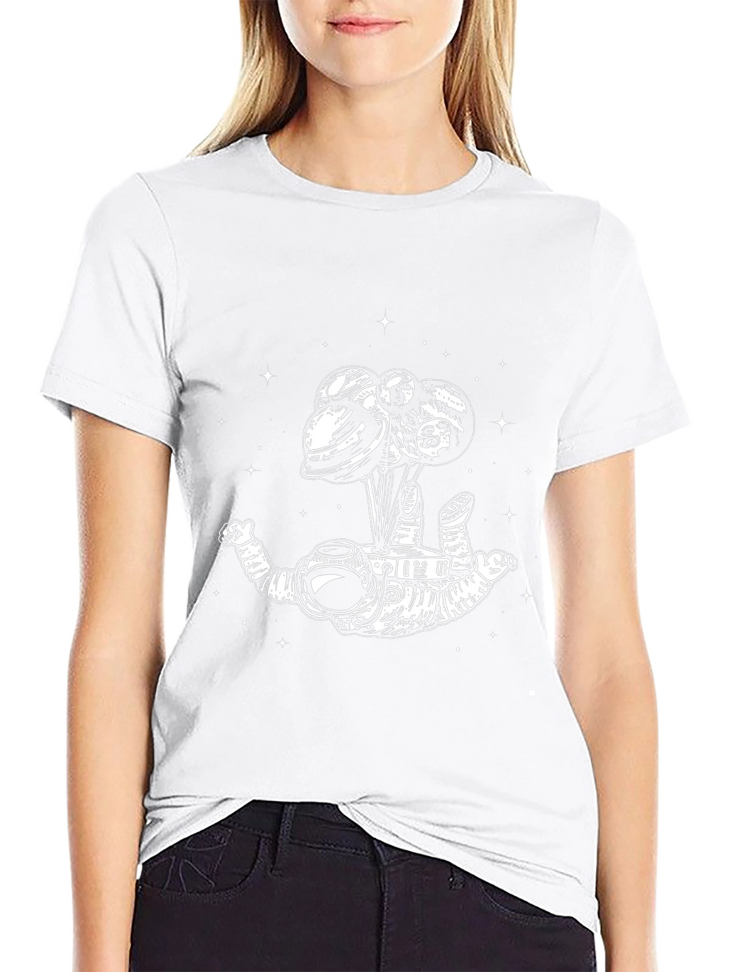 Astronaut Planets T-Shirt - Mens Graphic Tee