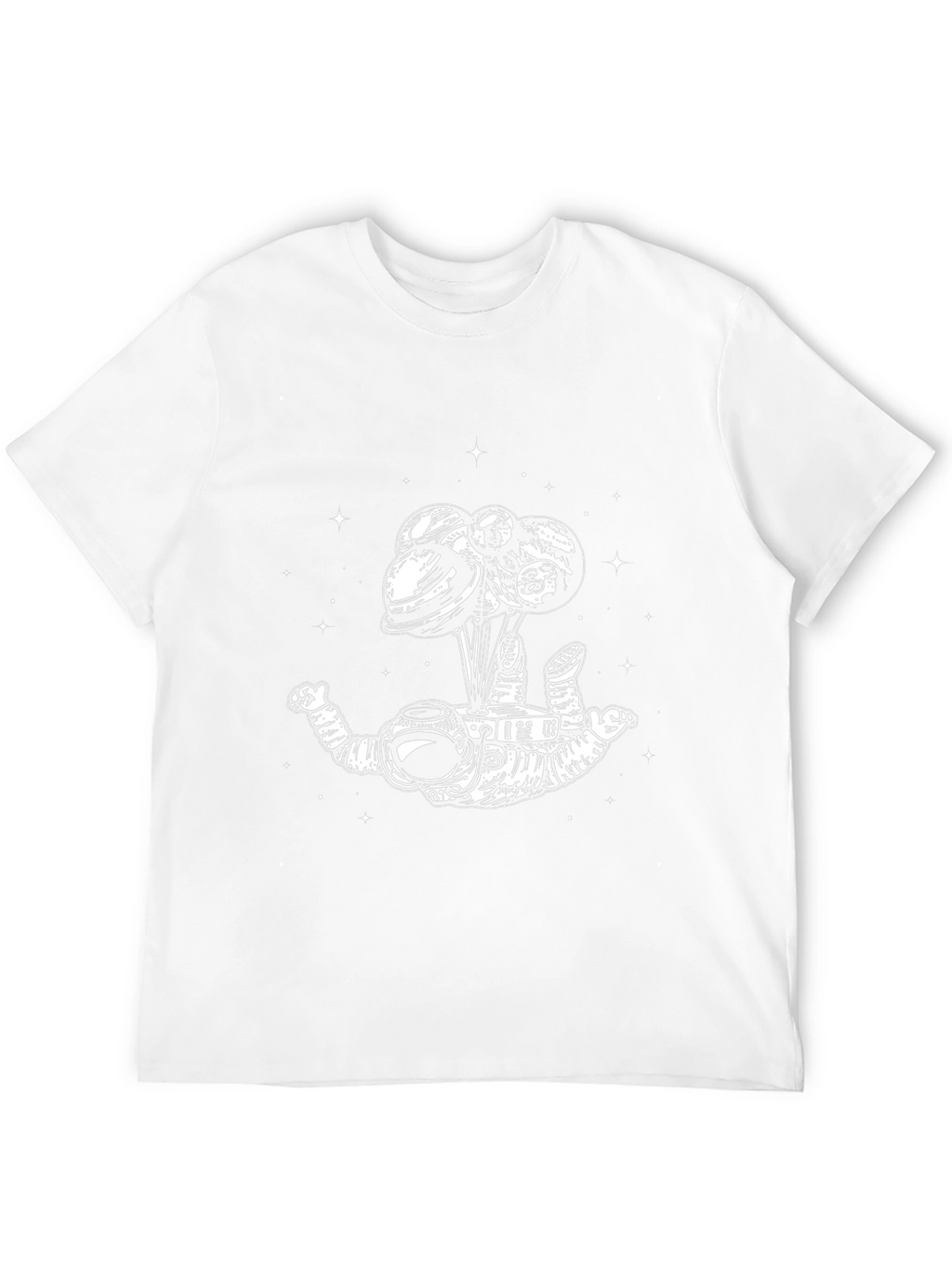 Astronaut Planets T-Shirt - Mens Graphic Tee