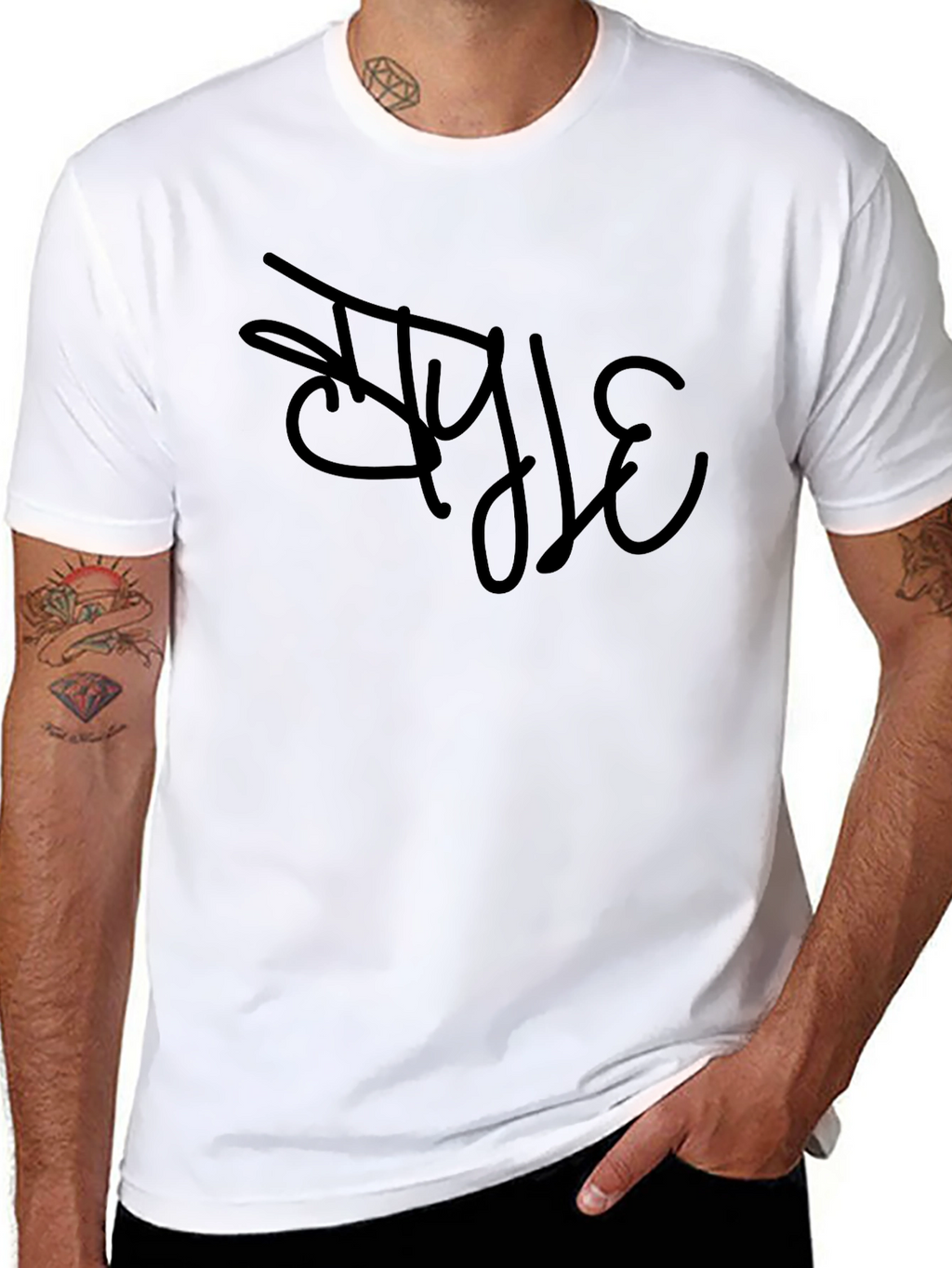 Stylish Black Graphic Tee