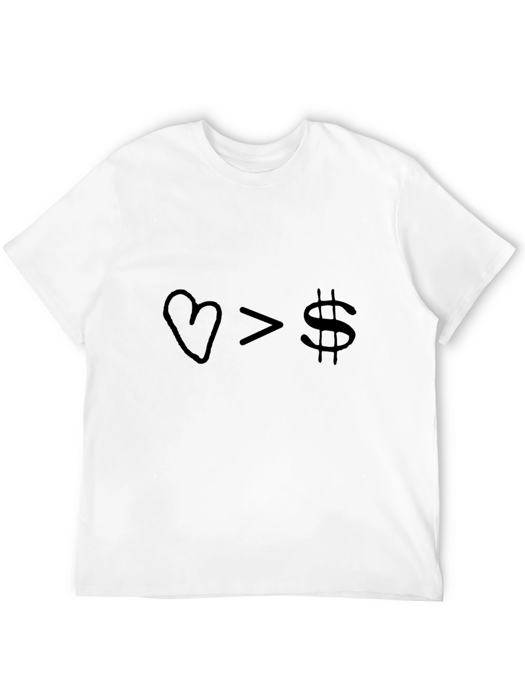 Love Over Money Graphic Tee
