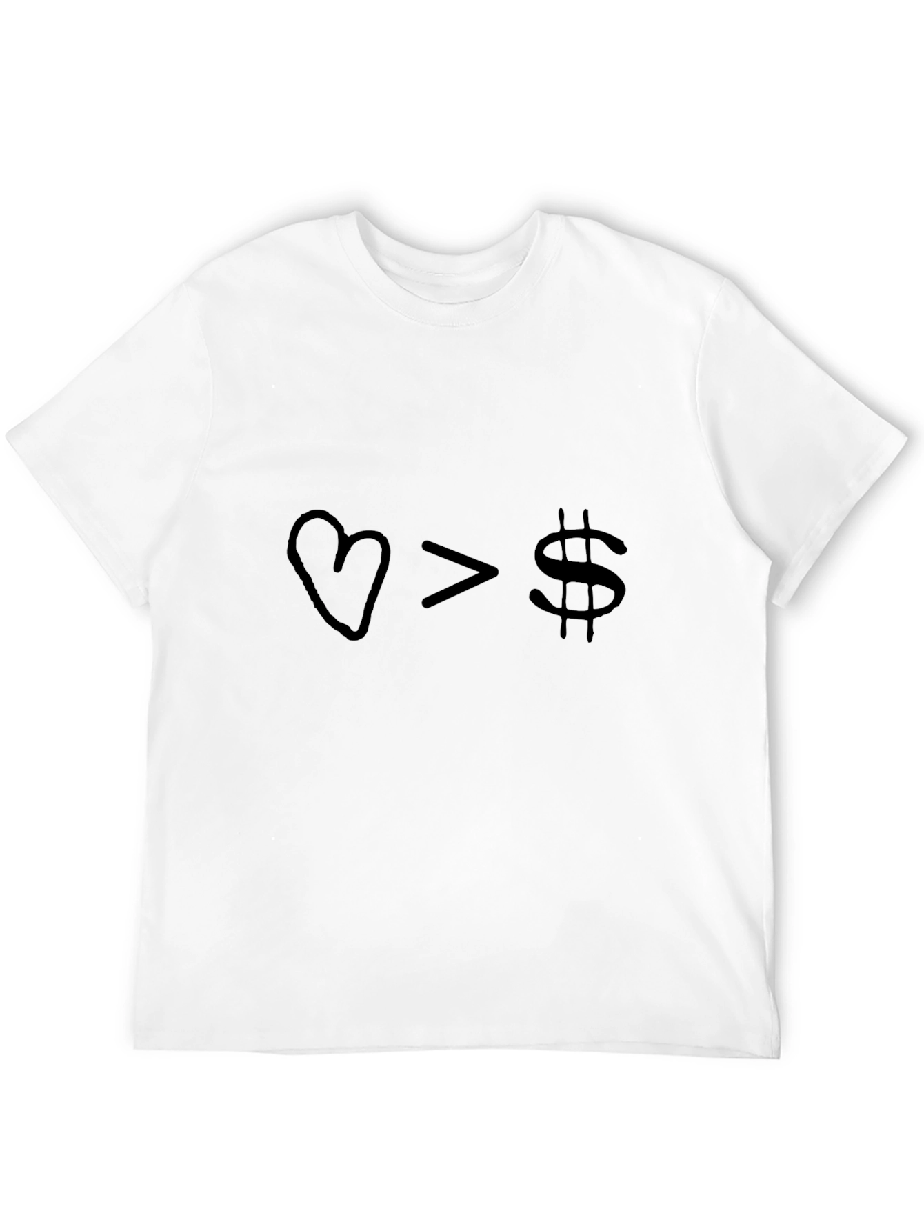 Love Over Money Graphic Tee