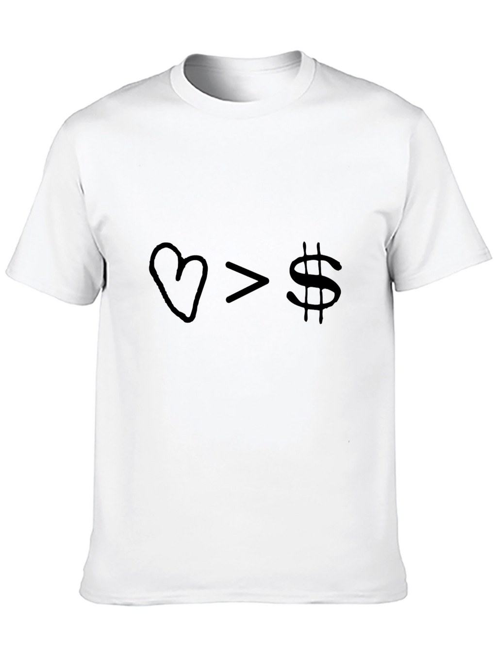 Love Over Money Graphic Tee