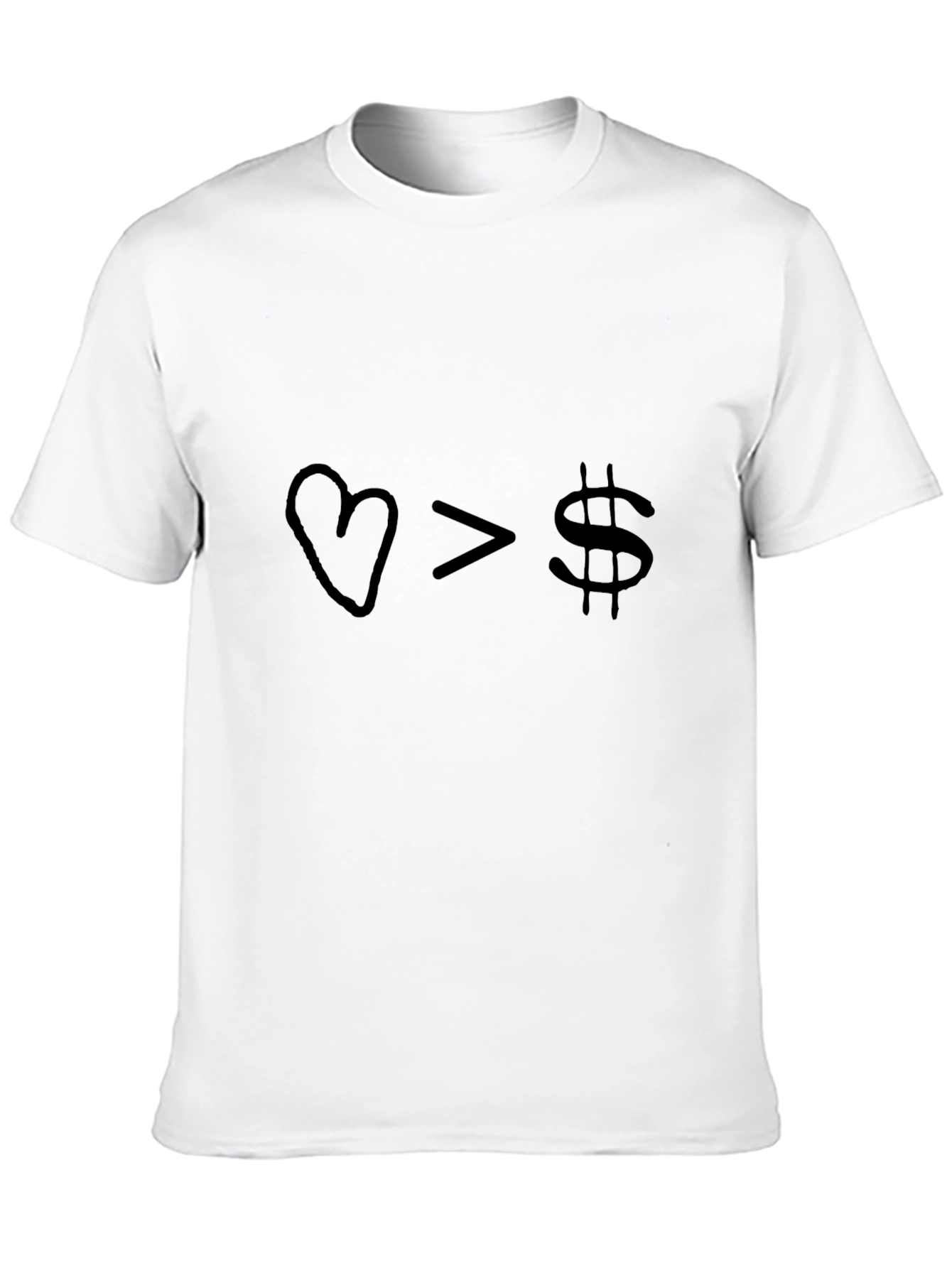 Love Over Money Graphic Tee