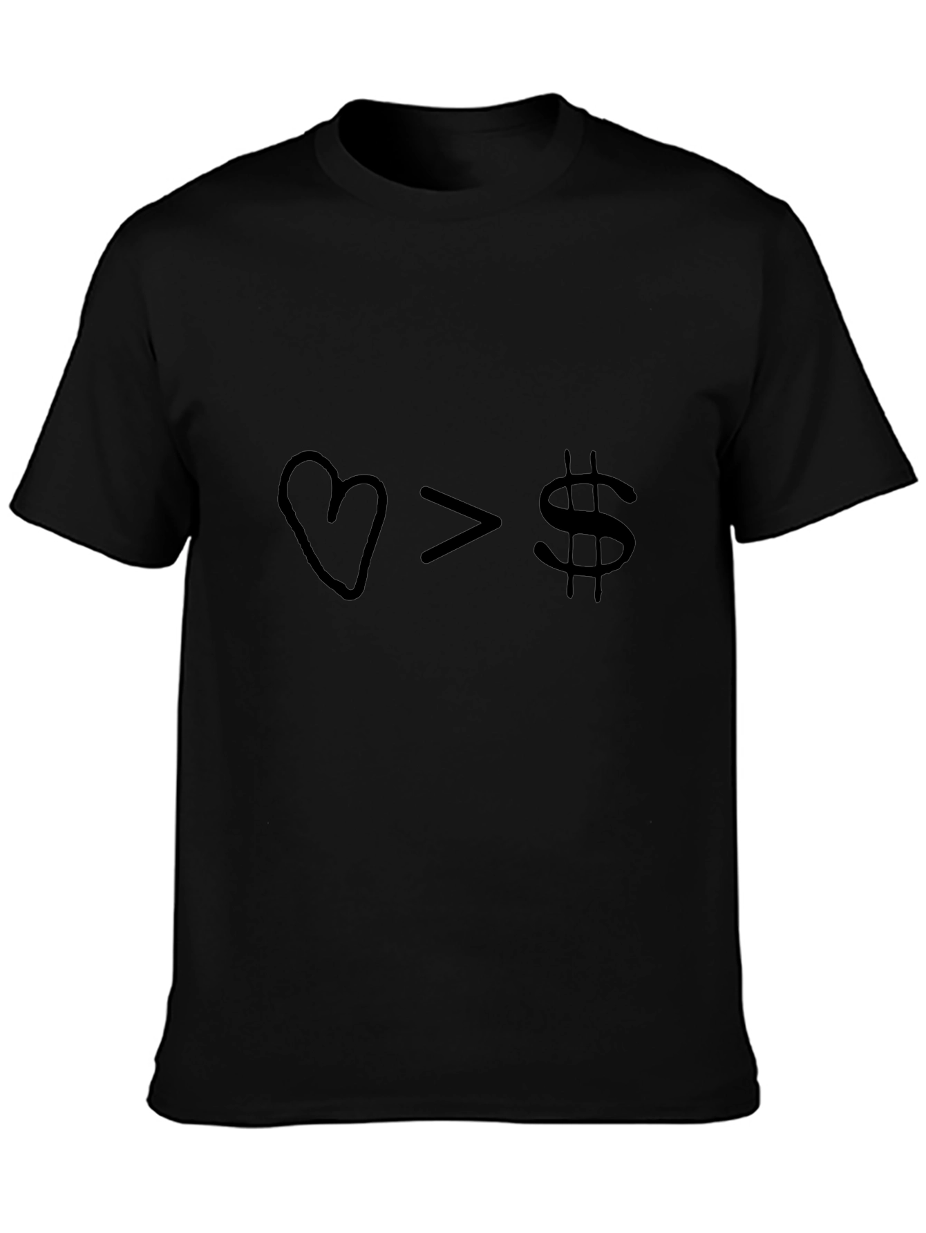 Love Over Money Graphic Tee