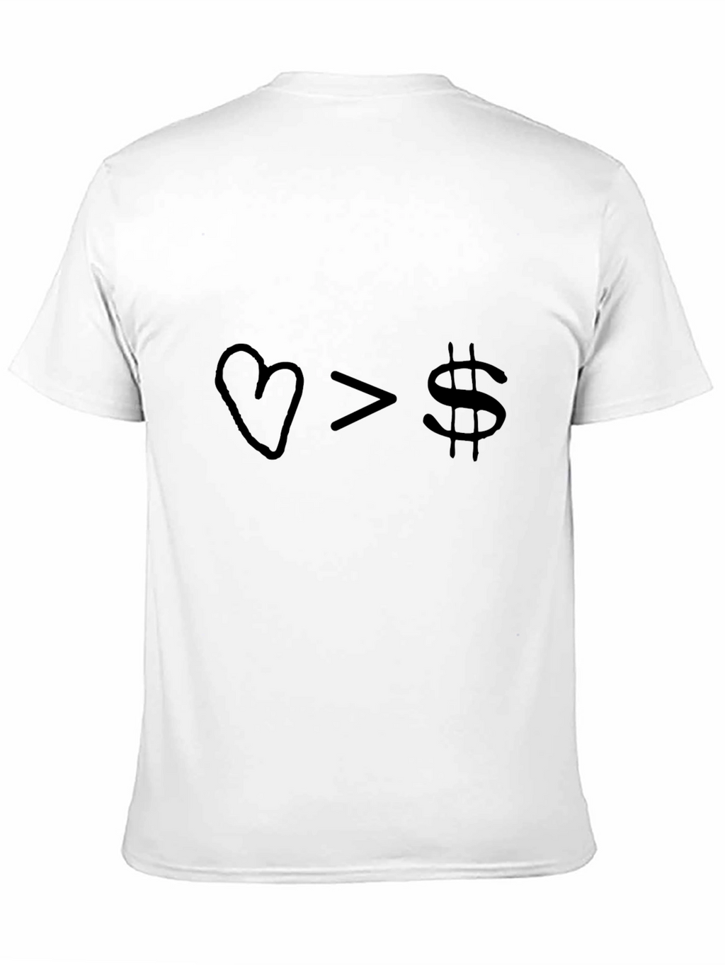 Love Over Money Graphic Tee