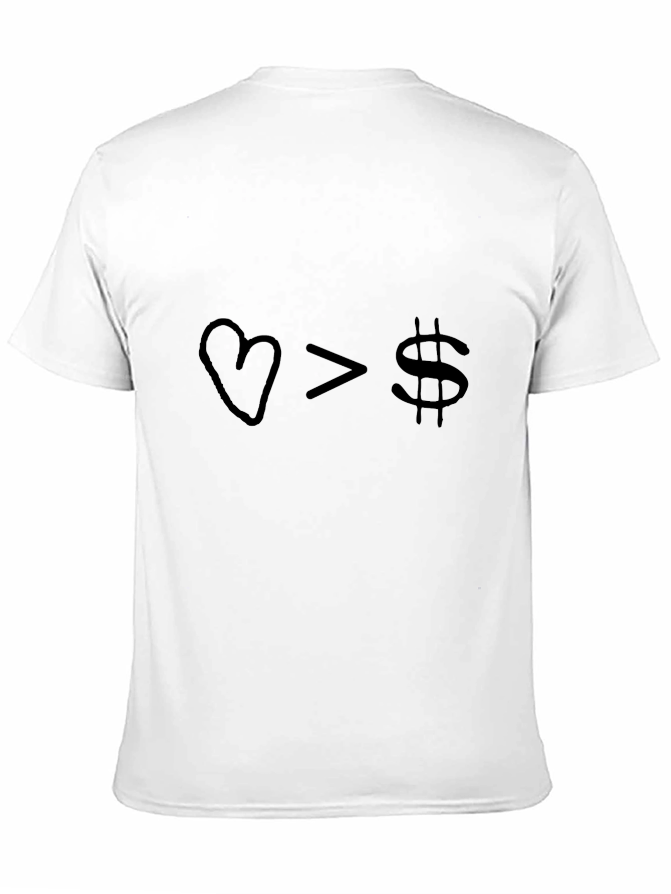 Love Over Money Graphic Tee