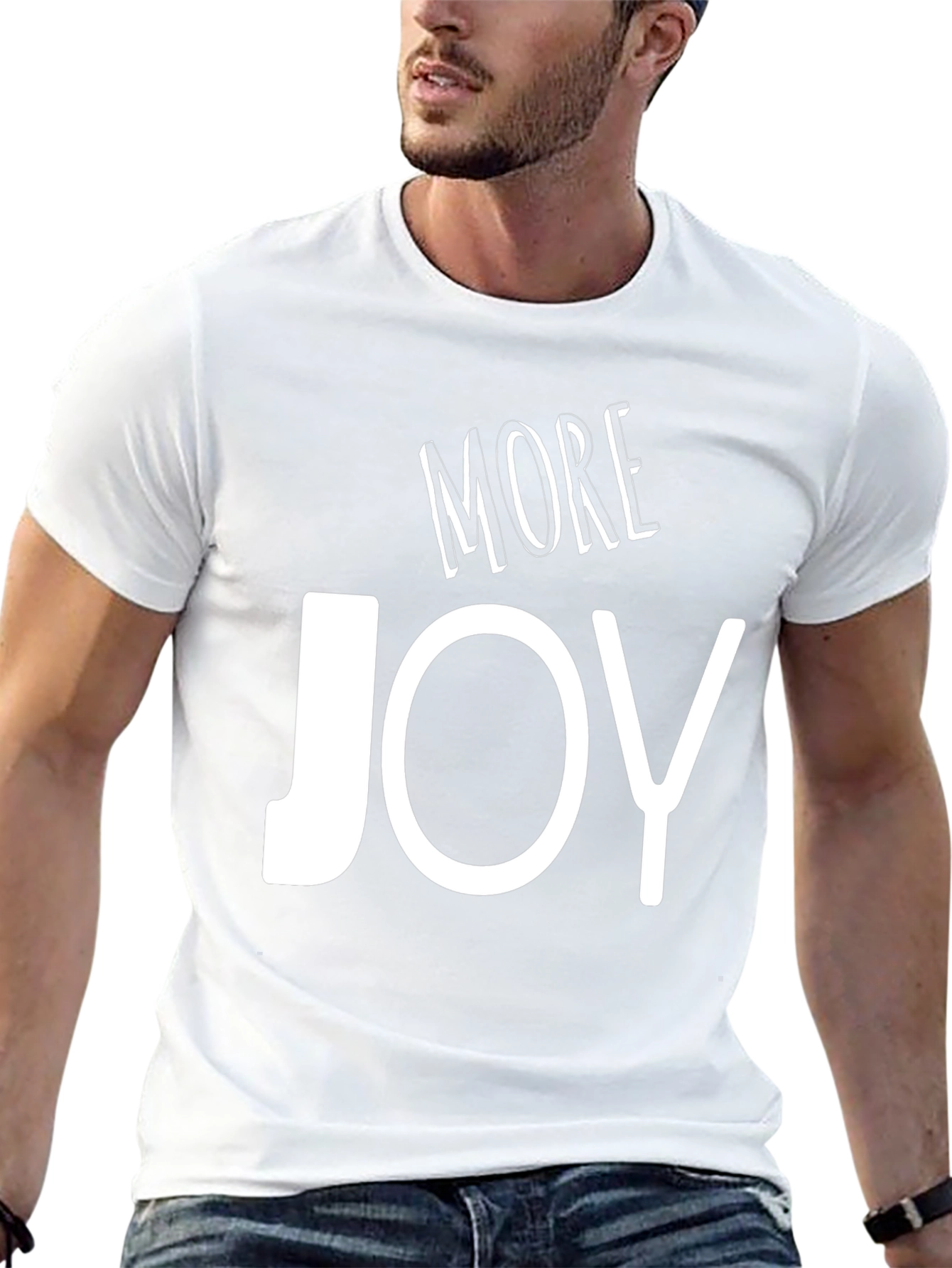 More Joy Black Graphic T-Shirt
