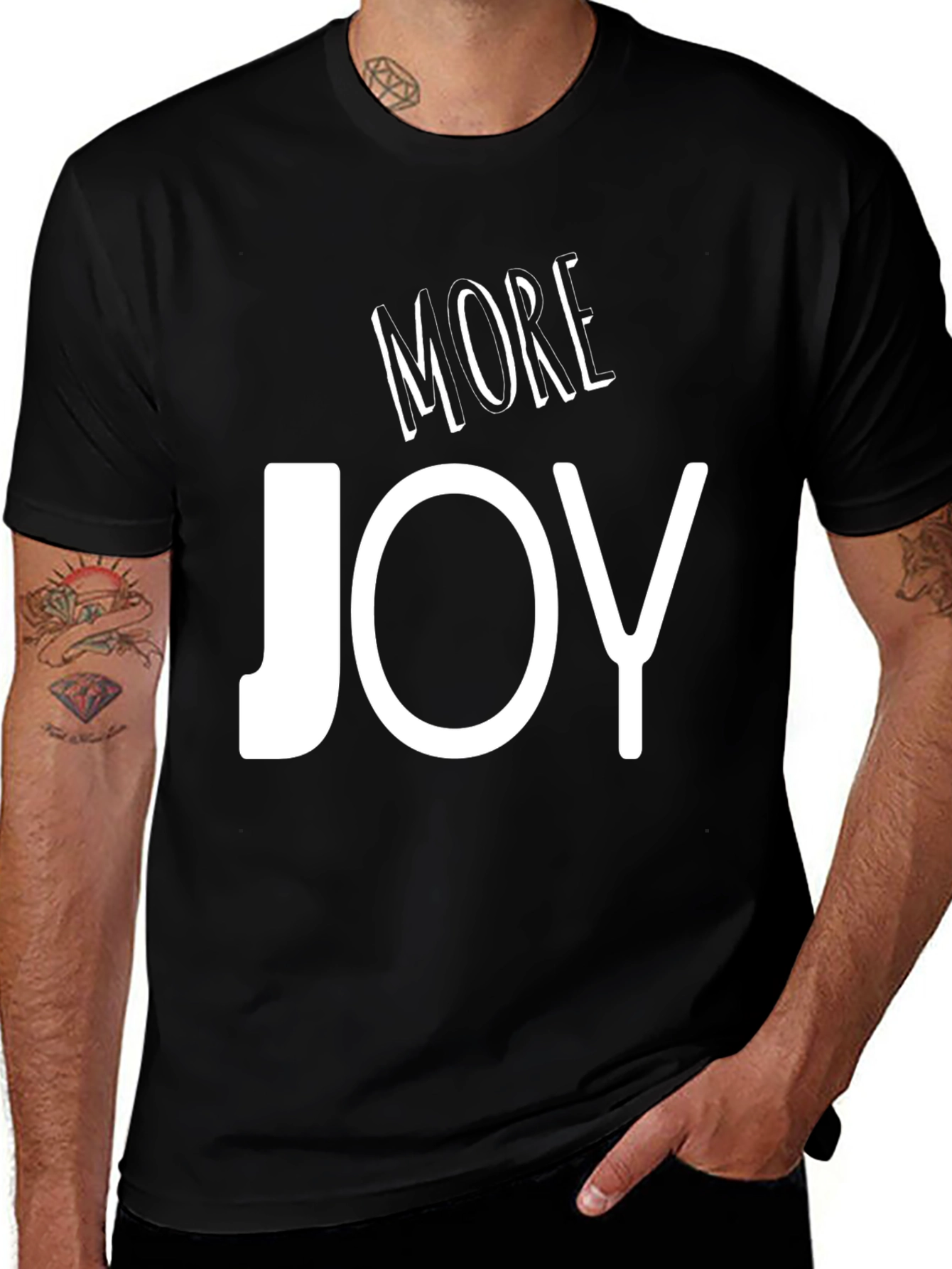 More Joy Black Graphic T-Shirt